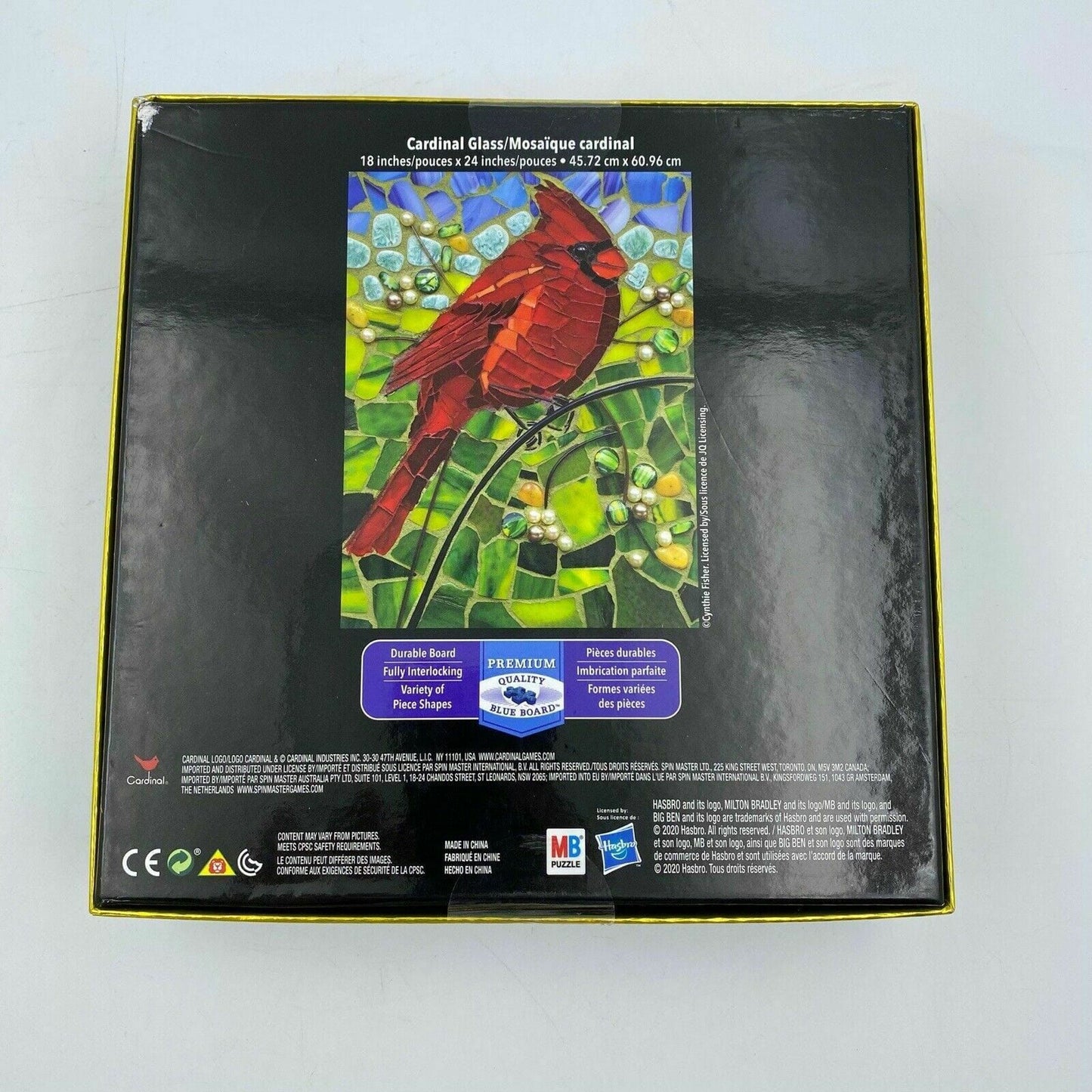 Big Ben Luxe | Stained Glass Cardinal Jigsaw Puzzle | 500 Pc | Multi-Color | NIB - | Buy at Parsimony Shoppes