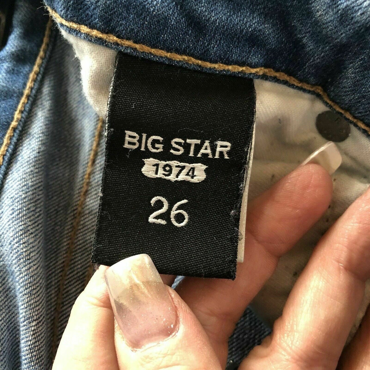 Big Star 1974 Womens Size 26 Alex Mid Rise Skinny Blue Denim Jeans - | Buy at Parsimony Shoppes