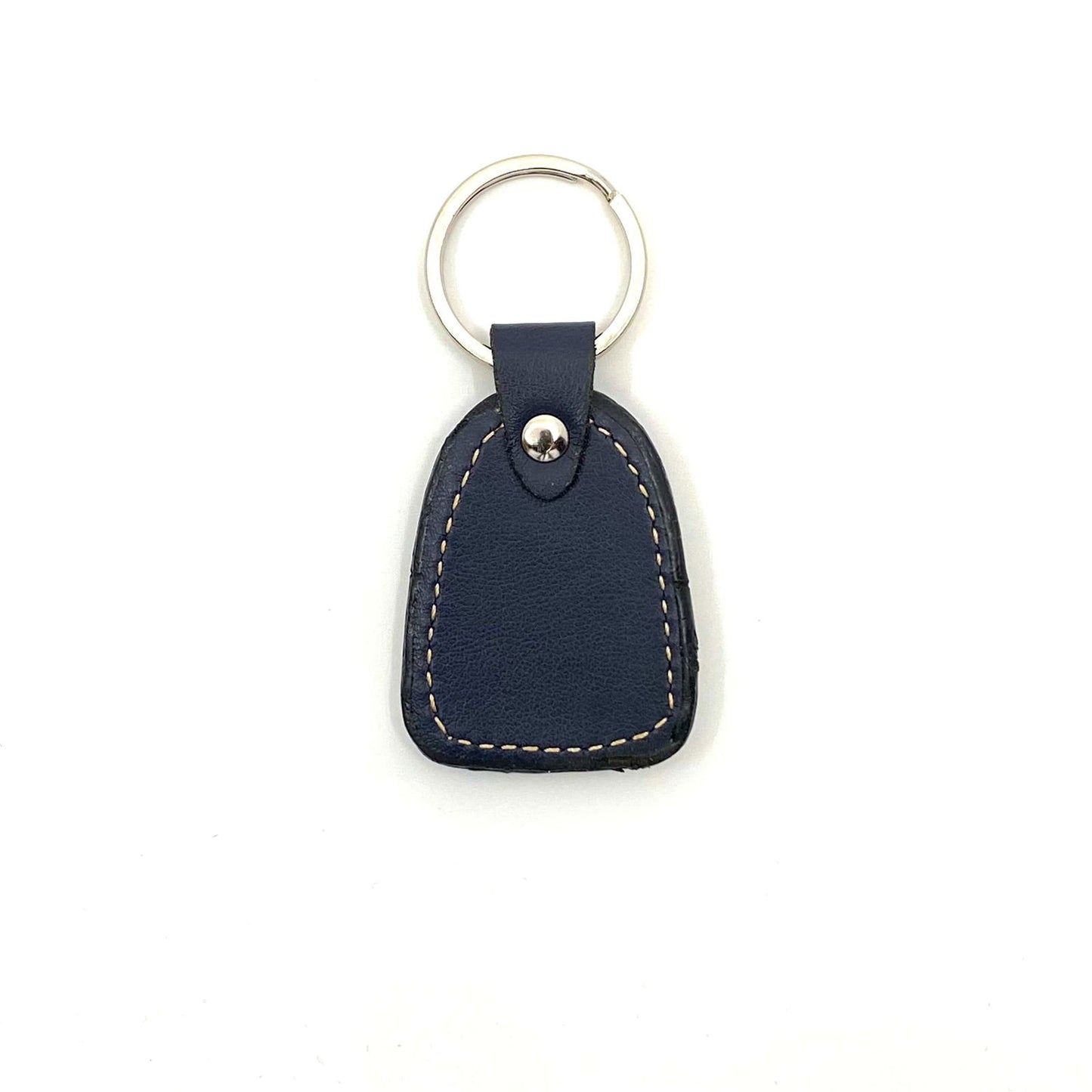 Black Leather “Marksman” Keychain Luggage Tag Charm - | Buy at Parsimony Shoppes