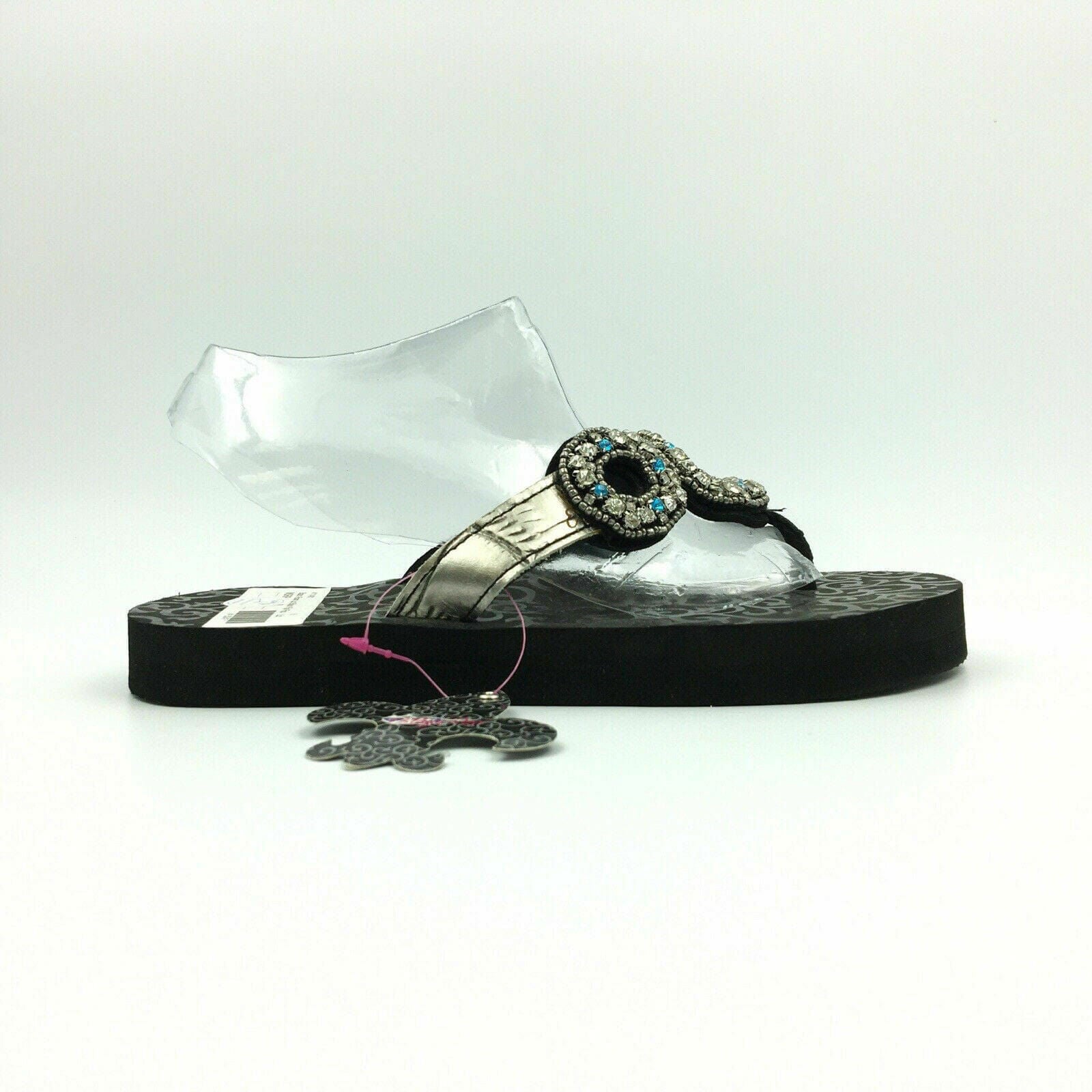 Blazin Roxx Women “Liz” Flip Flops, Silver/Blue Rhinestones - Size 6 -  | Buy at Parsimony Shoppes