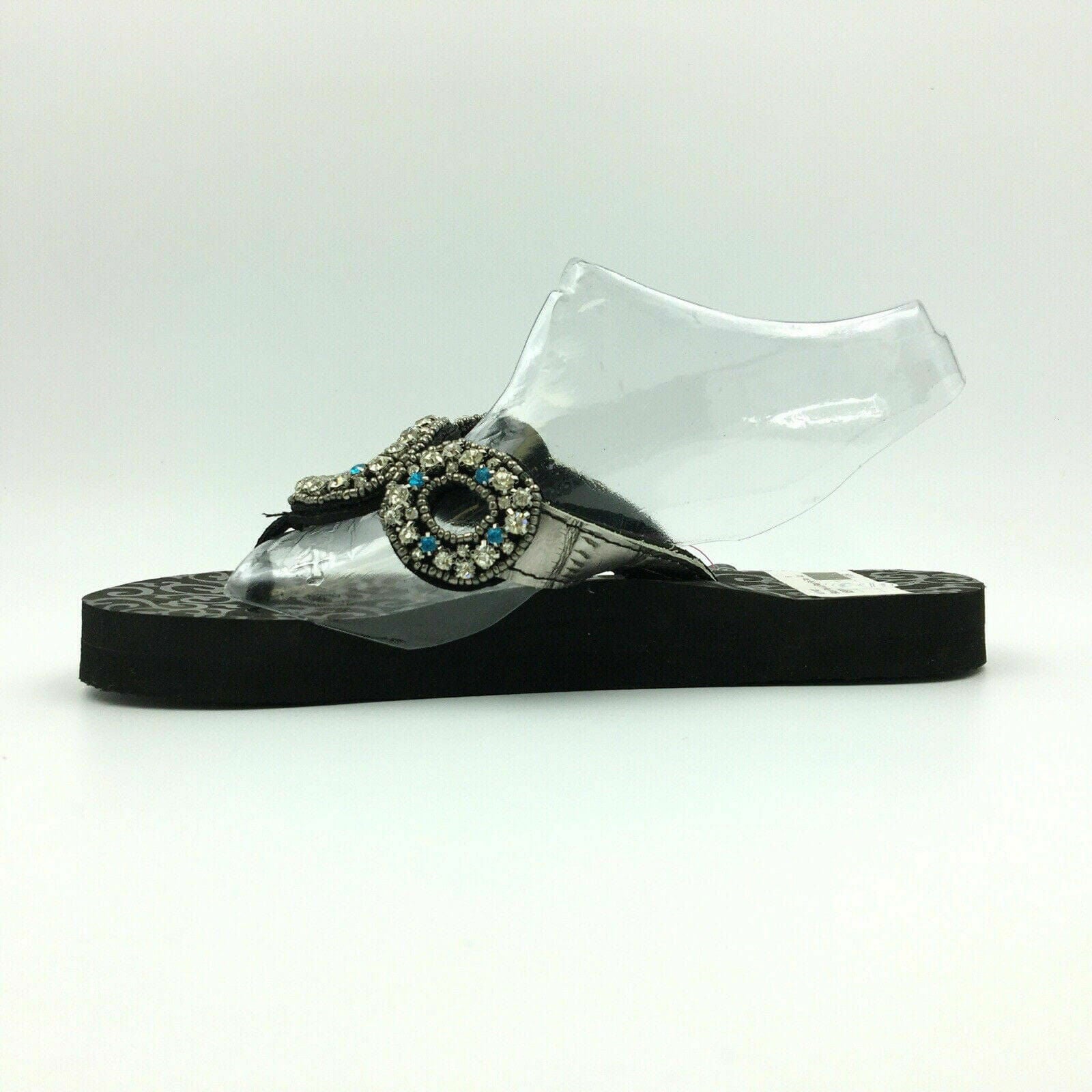 Blazin Roxx Women “Liz” Flip Flops, Silver/Blue Rhinestones - Size 6 -  | Buy at Parsimony Shoppes