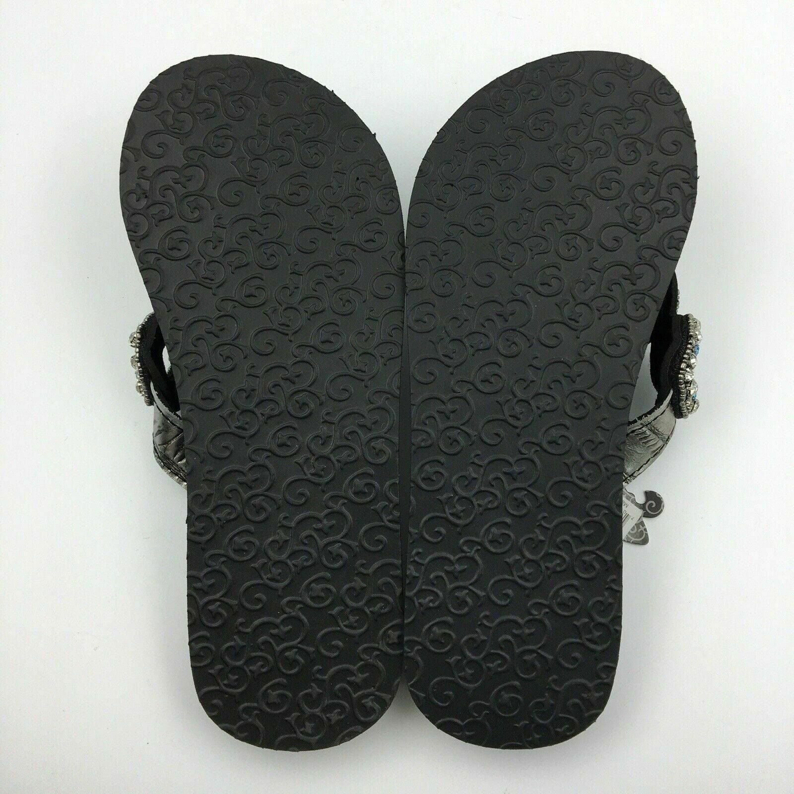 Blazin Roxx Women “Liz” Flip Flops, Silver/Blue Rhinestones - Size 6 -  | Buy at Parsimony Shoppes