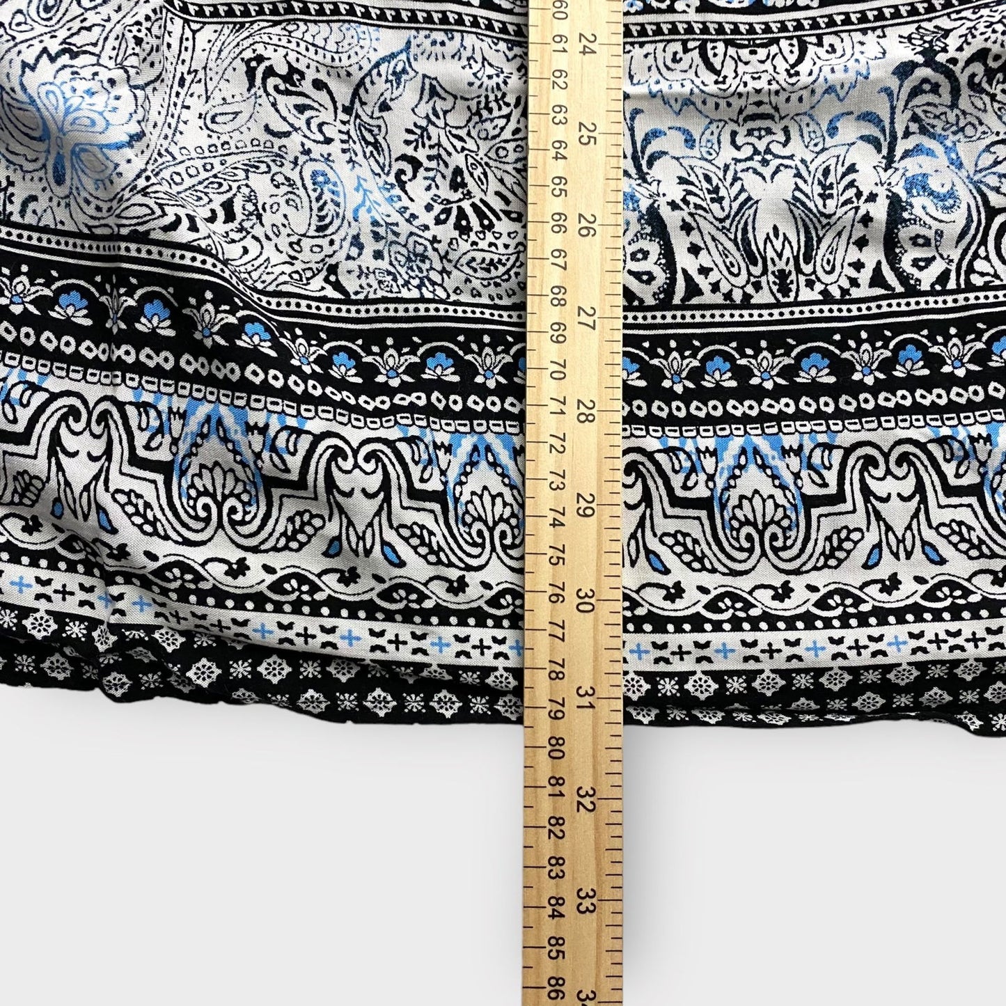 Blu Pepper Juniors Boho Dress | S | Black/White/Blue Paisley | EUC - | Buy at Parsimony Shoppes