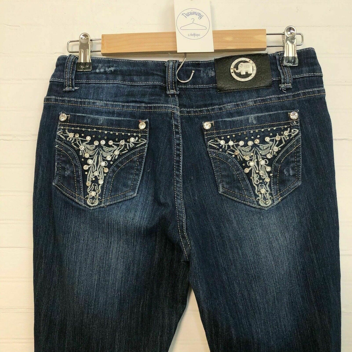 Blue Republic Juniors Size 7 Distressed Blue Denim Jeans Straight Leg - | Buy at Parsimony Shoppes