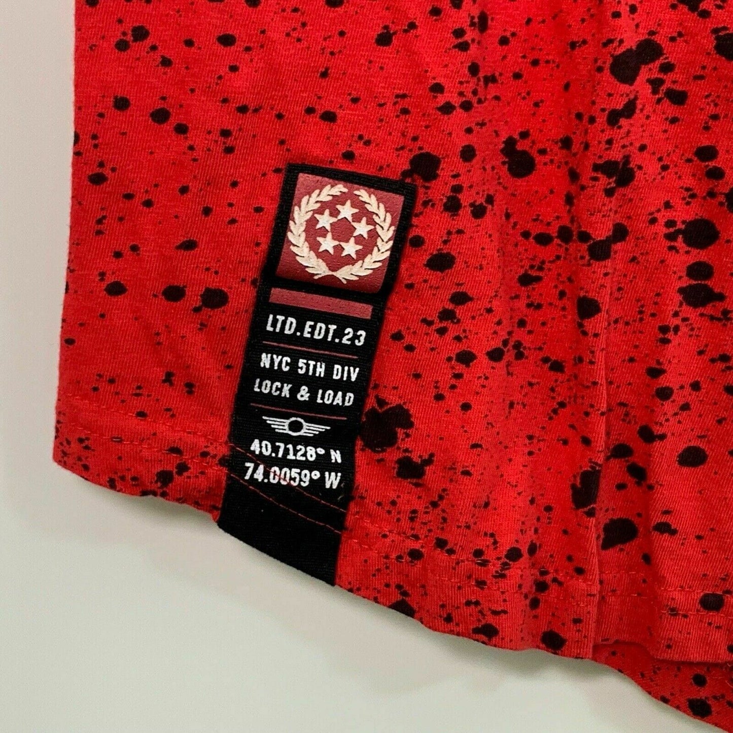 Bold & Vibrant Bushwick Mens "23" Graphic T-Shirt - Red, Size L - | Buy at Parsimony Shoppes