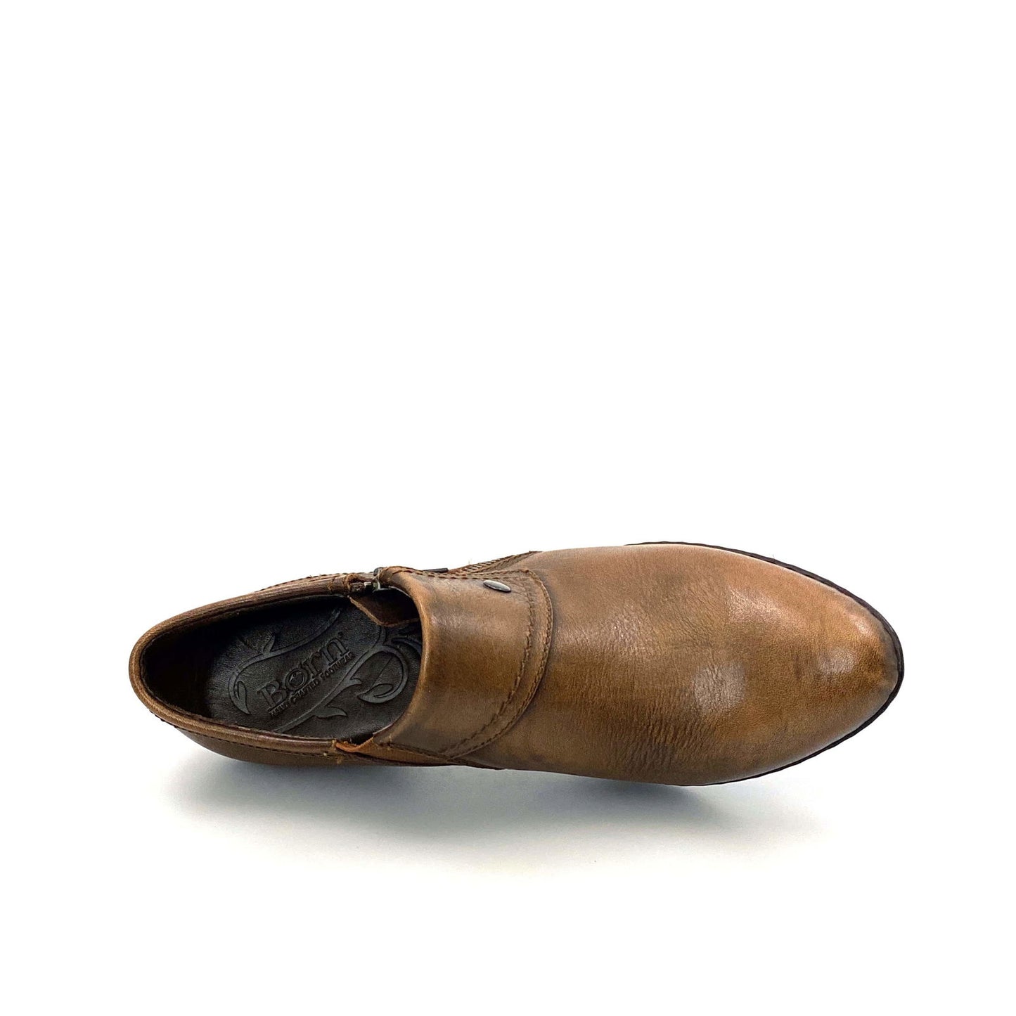 Born Womens "Tanya" Size 7.5M / 38.5 Marrone Brown Leather Ankle Booties - | Buy at Parsimony Shoppes