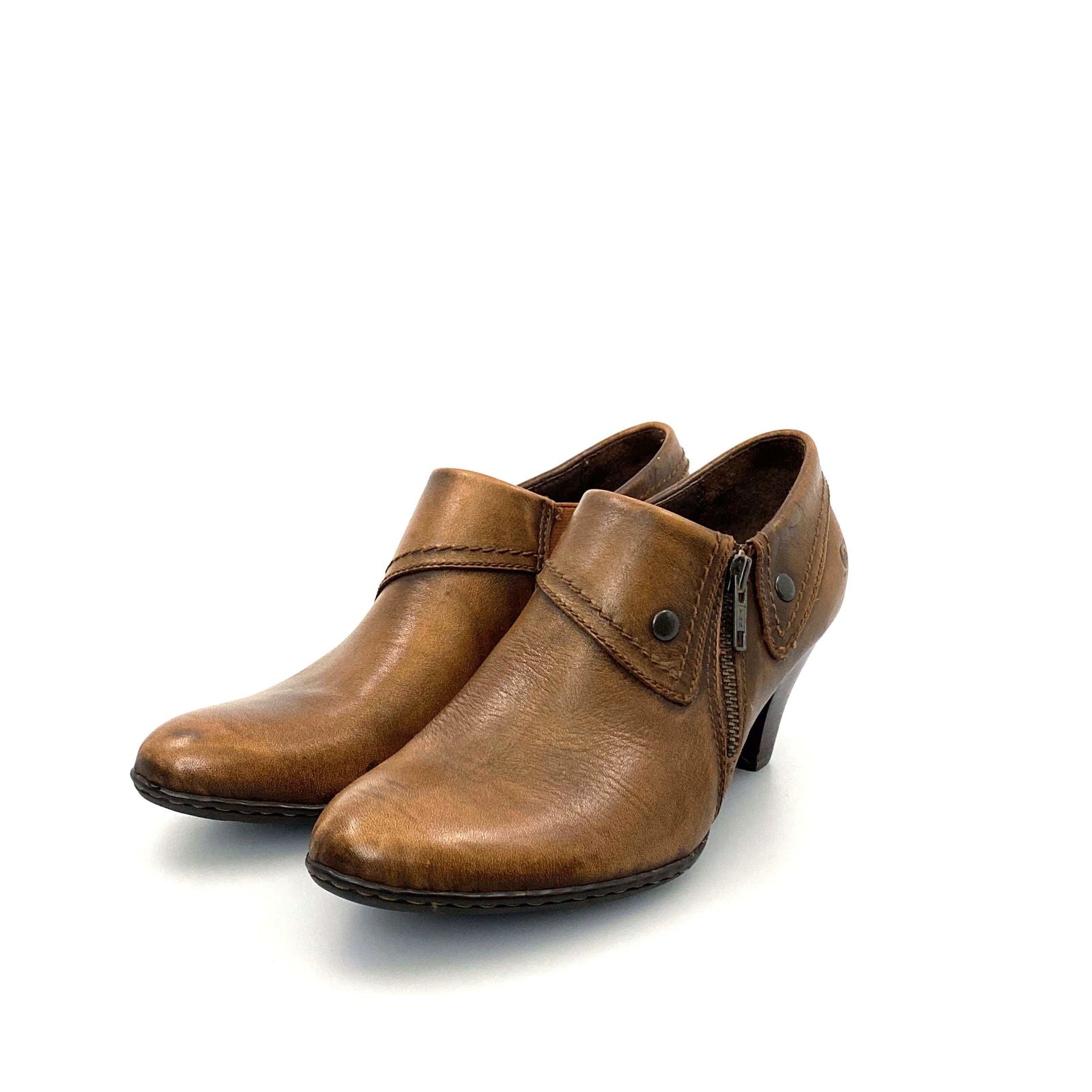 Born Womens "Tanya" Size 7.5M / 38.5 Marrone Brown Leather Ankle Booties -  | Buy at Parsimony Shoppes