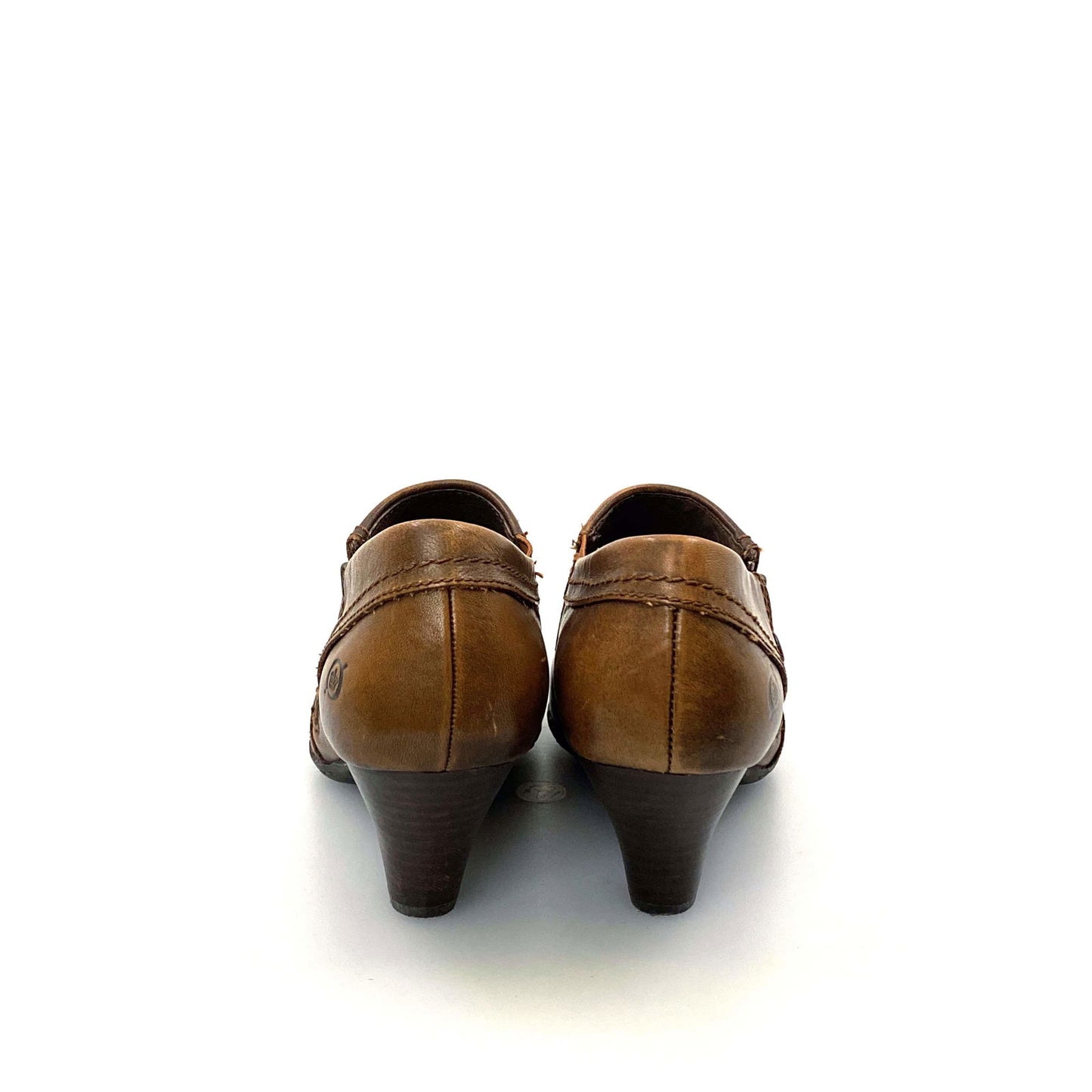 Born Womens "Tanya" Size 7.5M / 38.5 Marrone Brown Leather Ankle Booties - | Buy at Parsimony Shoppes