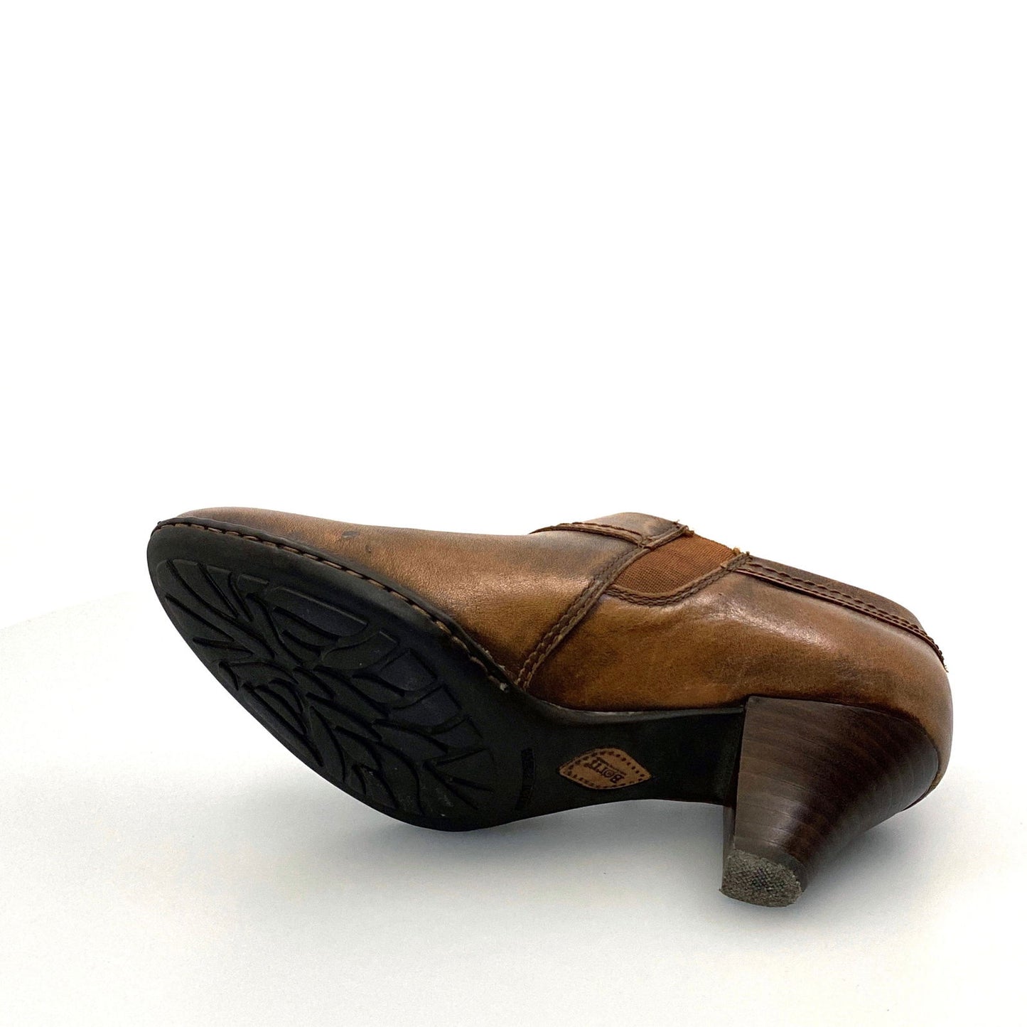 Born Womens "Tanya" Size 7.5M / 38.5 Marrone Brown Leather Ankle Booties - | Buy at Parsimony Shoppes