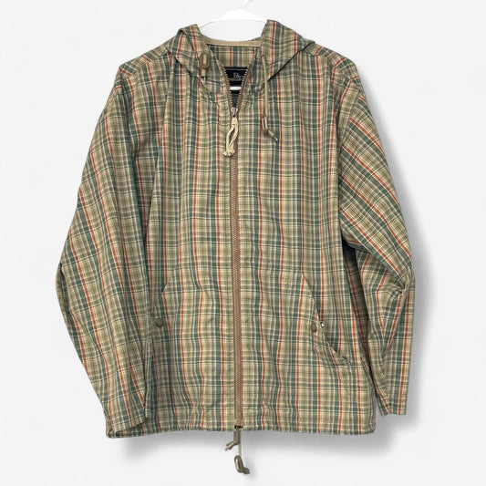 Brandon Thomas Women's Plaid Lightweight Full-Zip Jacket - Size M