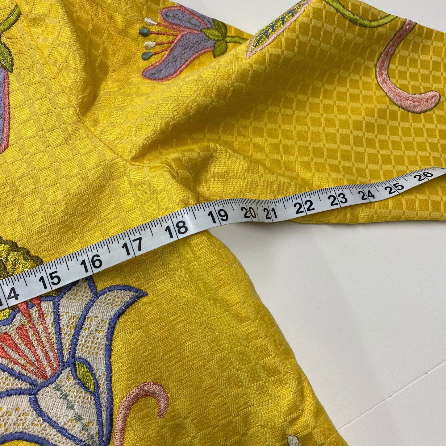 Bright Indigo Moon Womens Embroidered & Embellished Button-Up Jacket Size Small Floral Yellow - | Buy at Parsimony Shoppes