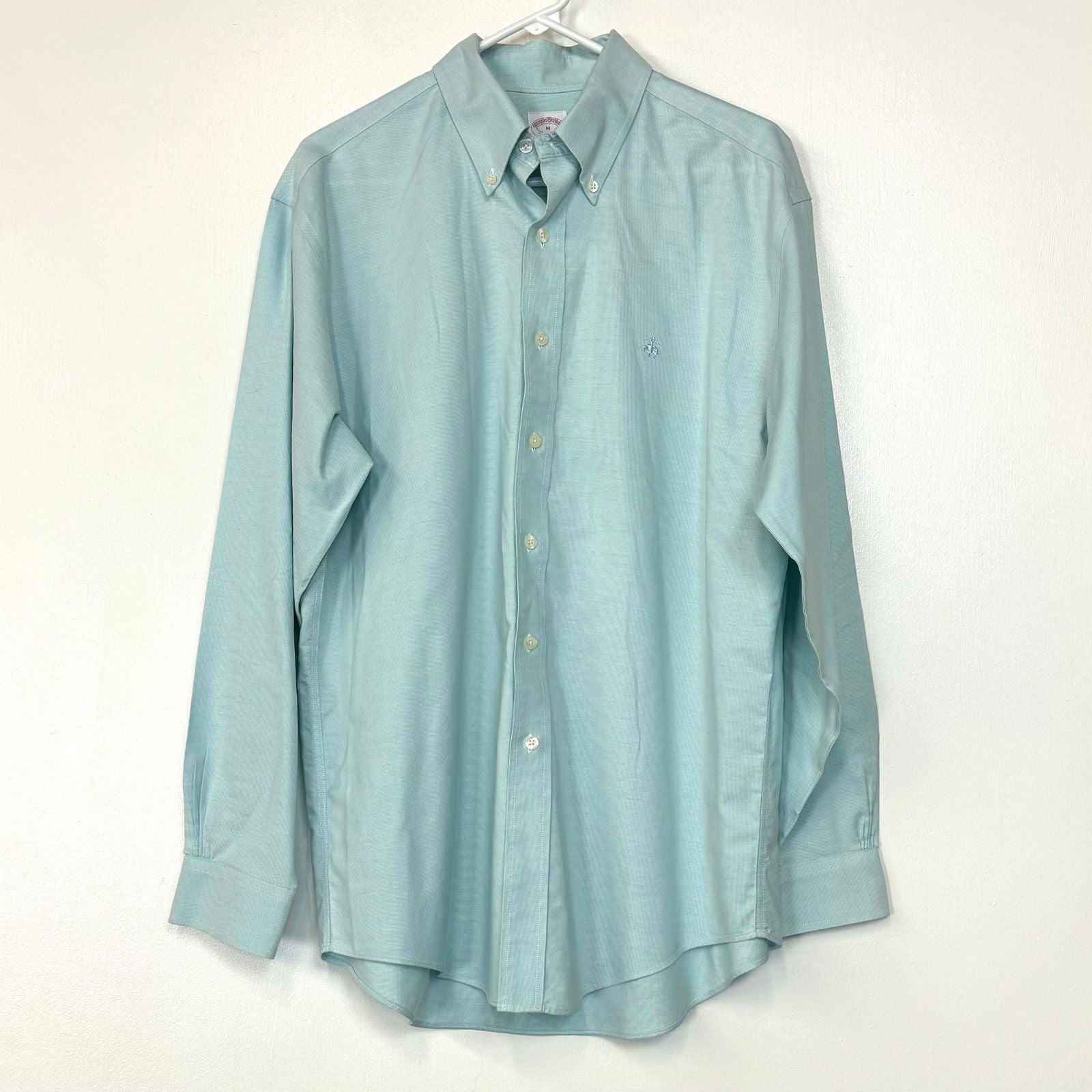 Brooks Brothers | Supima Cotton Button-Down Dress Shirt | Color: Mint Green | Size: M | Pre-Owned -  | Buy at Parsimony Shoppes