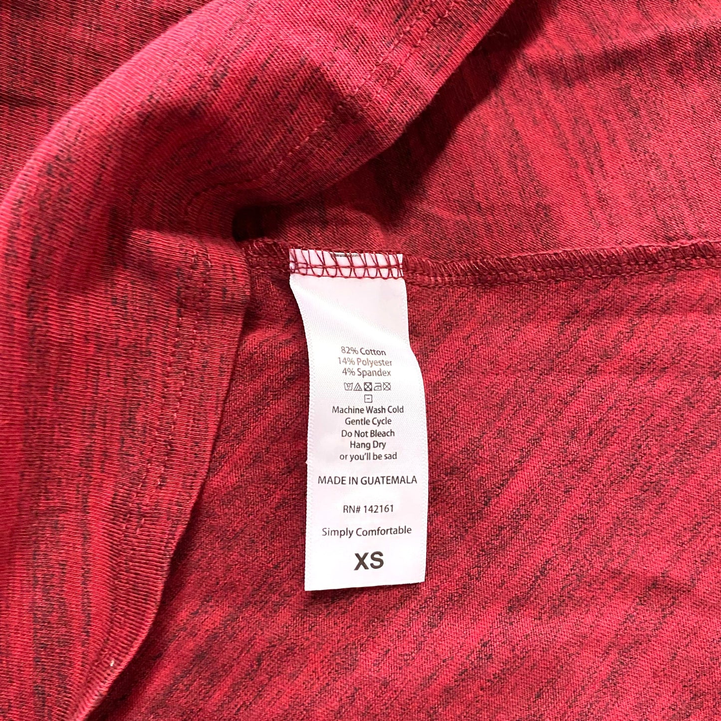 LuLaRoe Womens XS Brushed Red 'Carly' S/s Swing Dress NWT