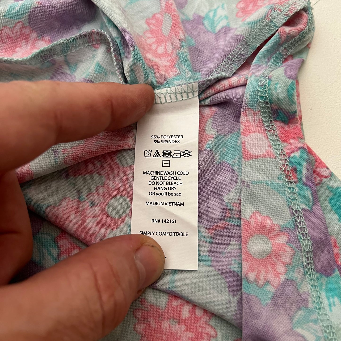 LuLaRoe Azure A-Line Skirt - L (12-14) - Soft Stretch Fabric - Teal Purple Pink Floral Print NWT