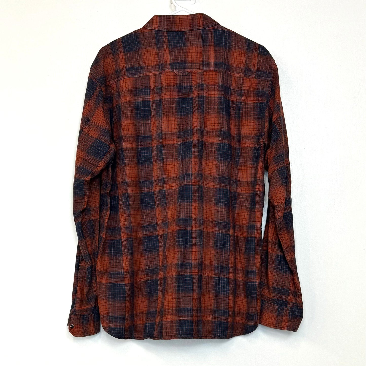 Jack & Jones | Womens Snap-Up Plaid Flannel Shirt | Color: Red/Blue | Size: XL | Pre-Owned