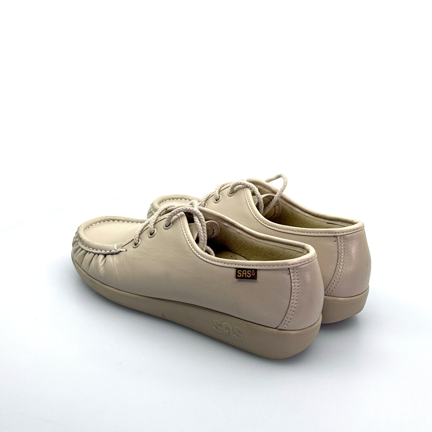 SAS | Womens Siesta Lace-Up Oxfords | Color: Beige | Size: 6M | GUC