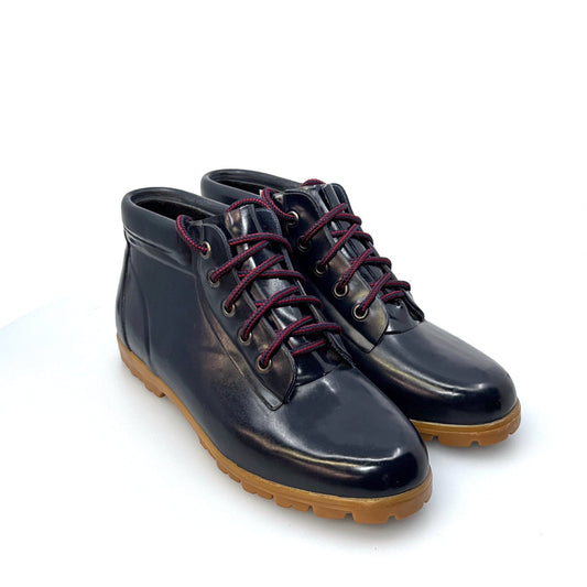 Lands' End | Rubber Low Ankle Lace-Up Boot | Size: 9 | Color: Blue | EUC