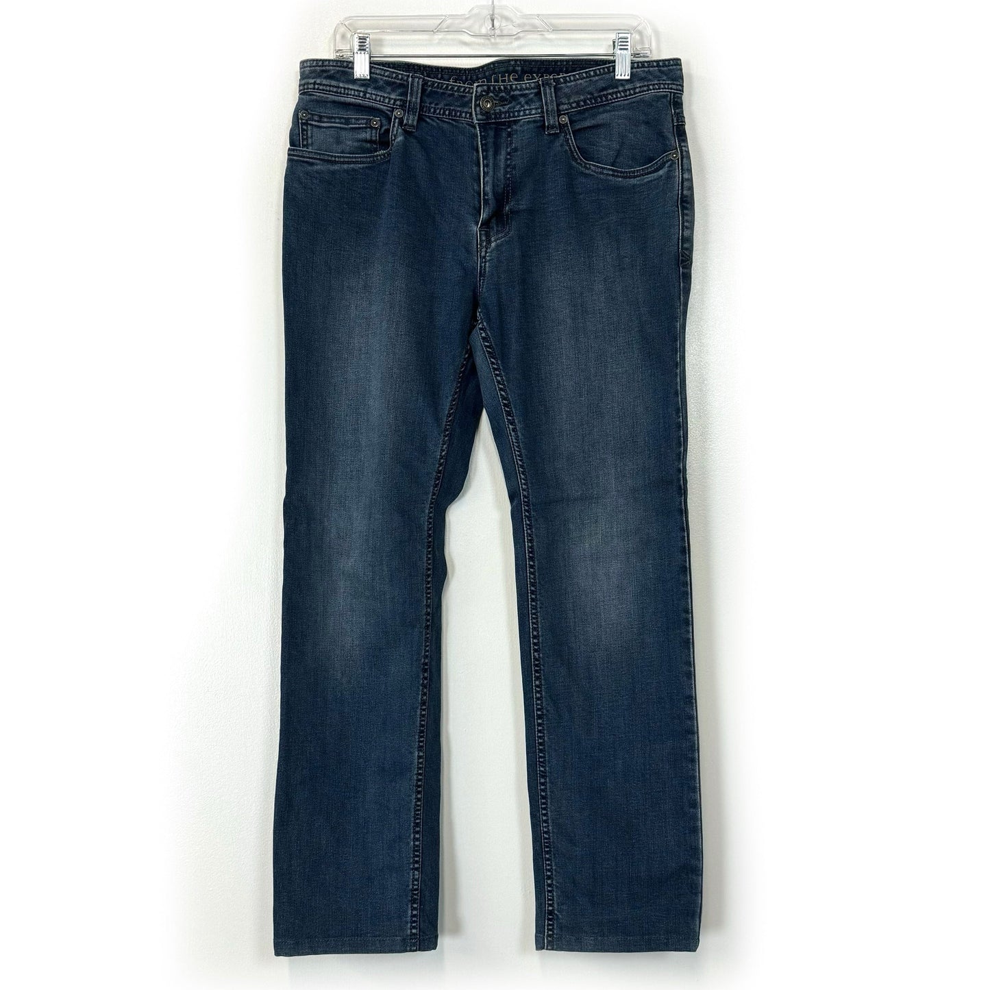 Prana Men's Straight Leg Jeans - Pre-Owned Quality - Perfect for Everyday Wear - Available in Blue, Size 38x32
