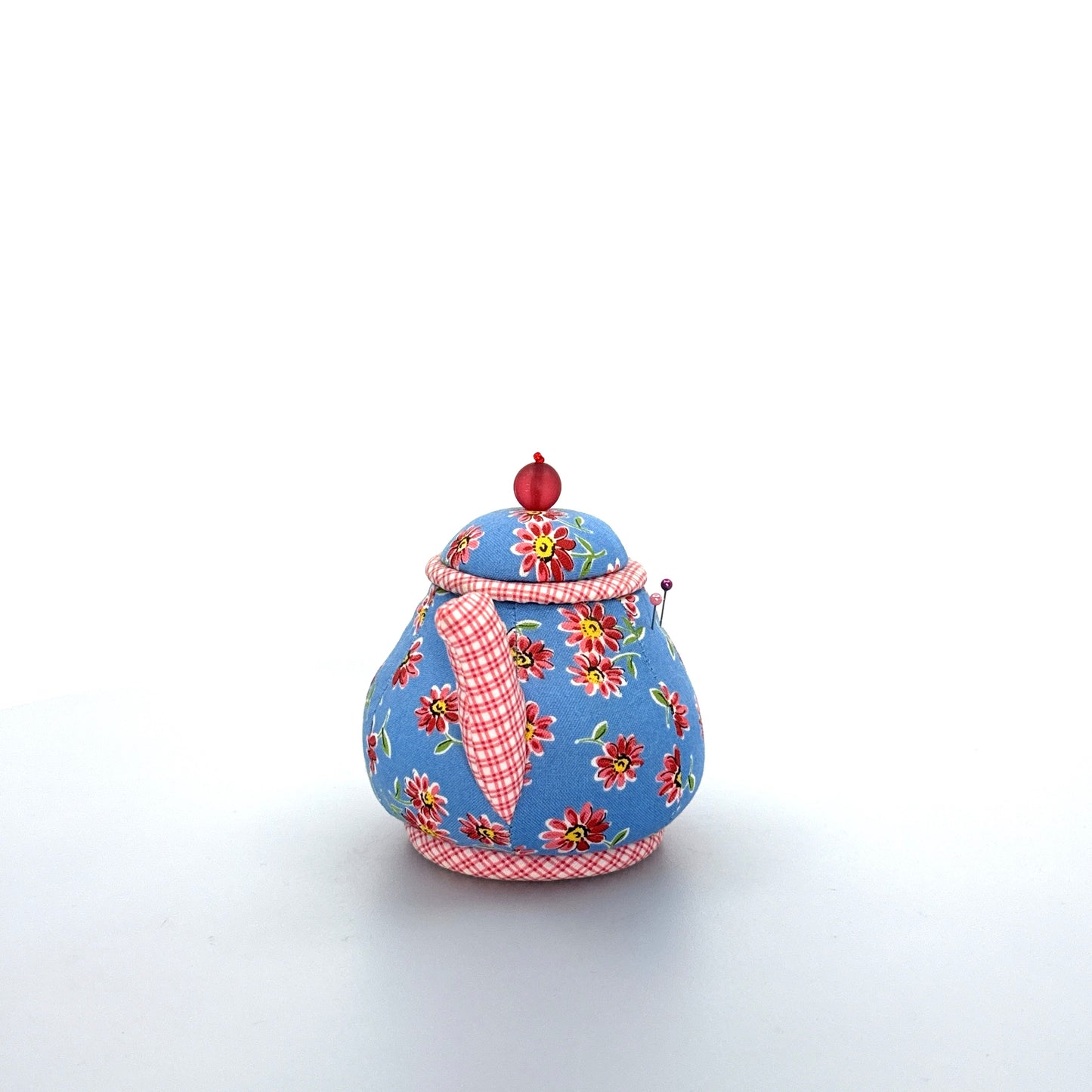 Vintage Dritz Collectible Cushions Chintz Teapot Pin Cushion Sewing Storage