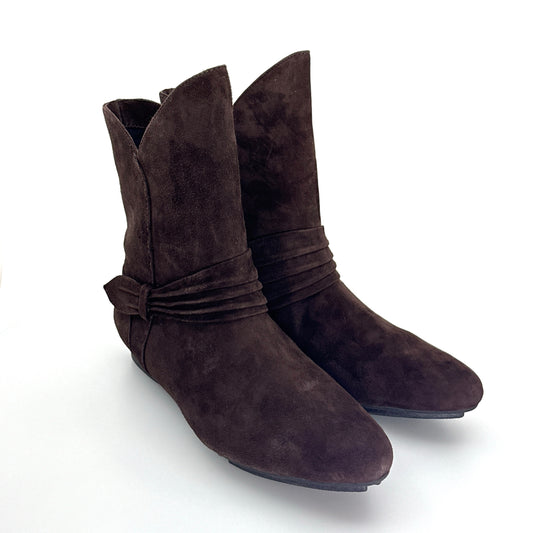 MeToo | Womens Tabitha Suede Ankle Boots | Color: Brown | Size: 9M | NIB