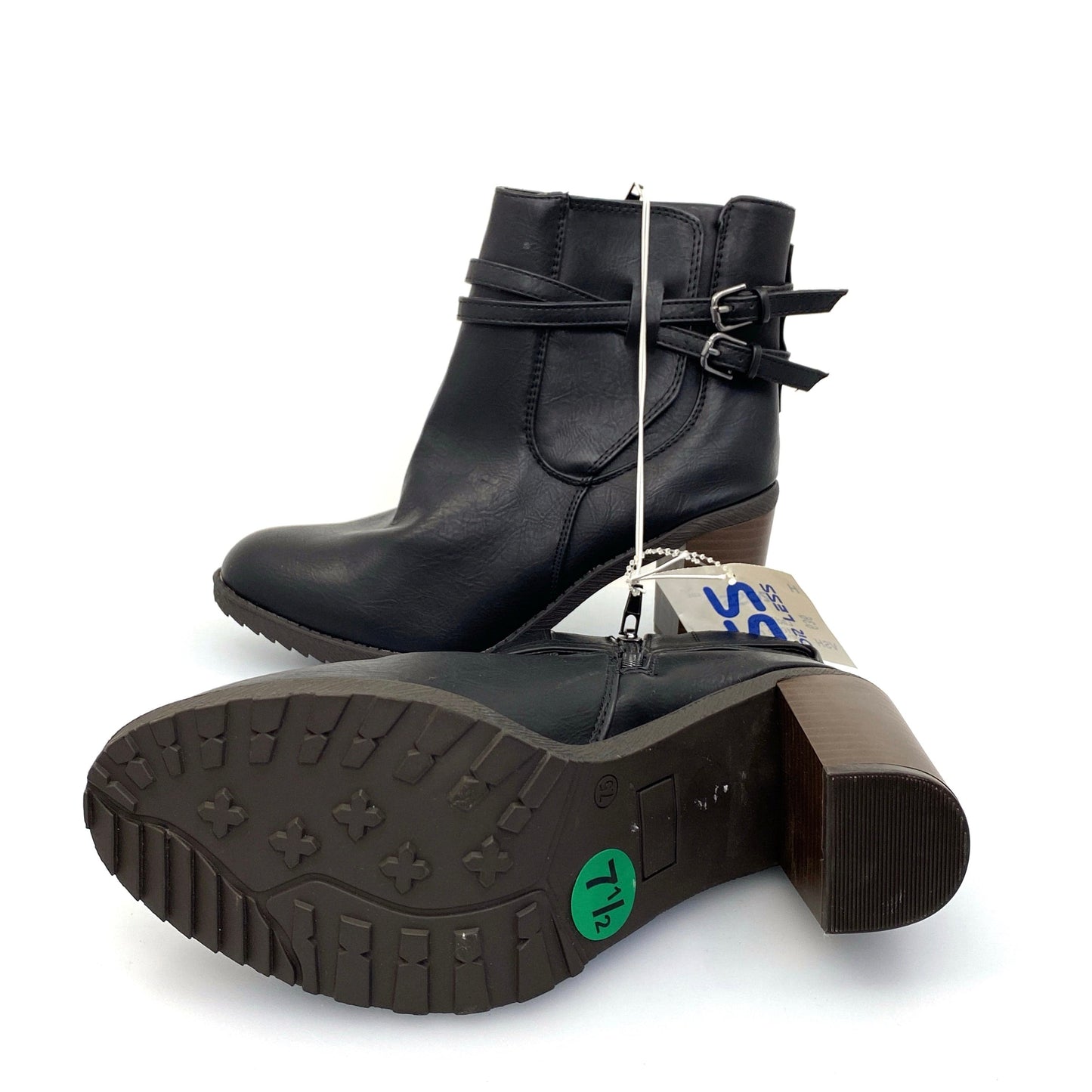NWT Diba Womens ‘Shelby’ Size 7.5M Black Size-Zip Booties