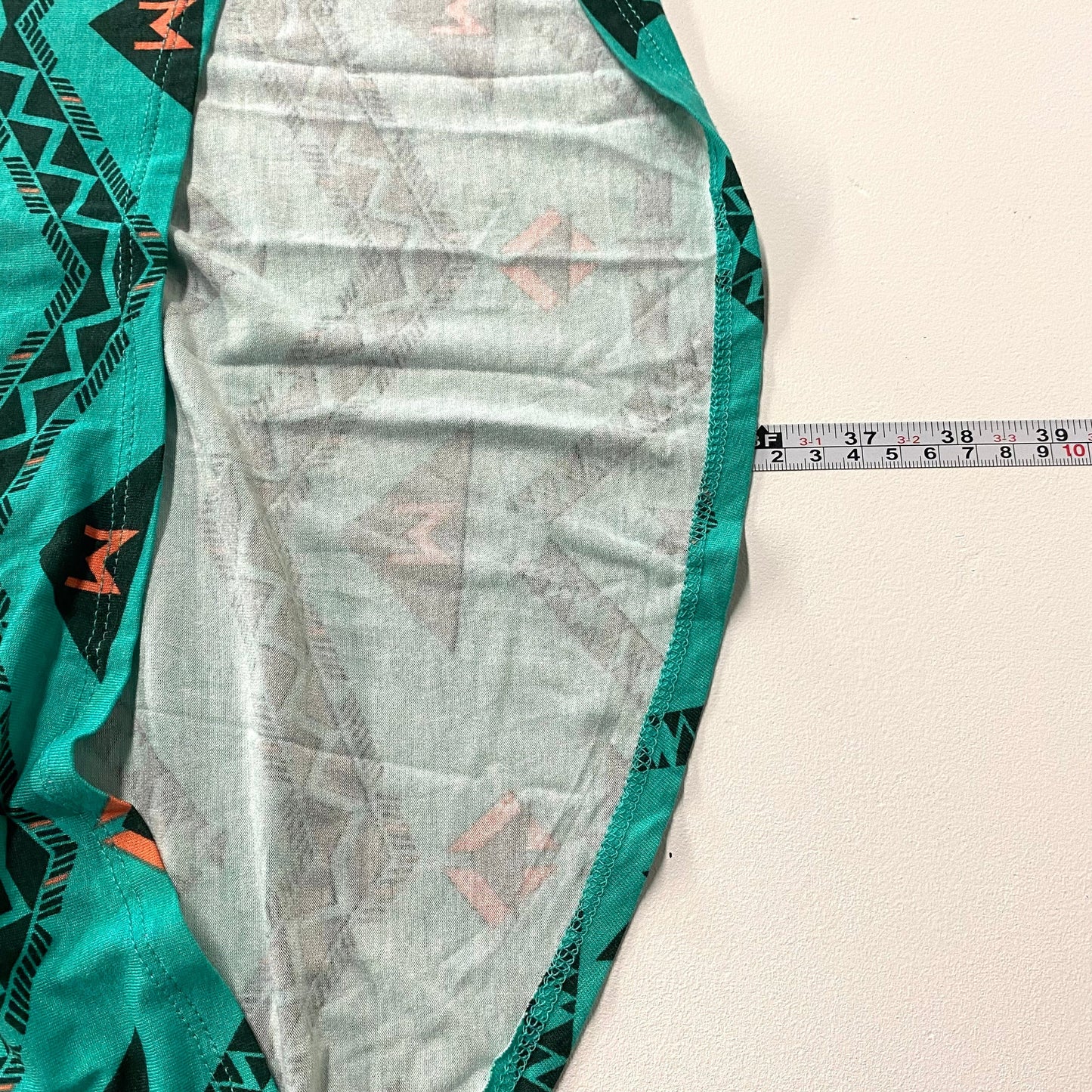 LuLaRoe Womens XL Irma Green Southwest Pattern S/s Tunic Top NWT