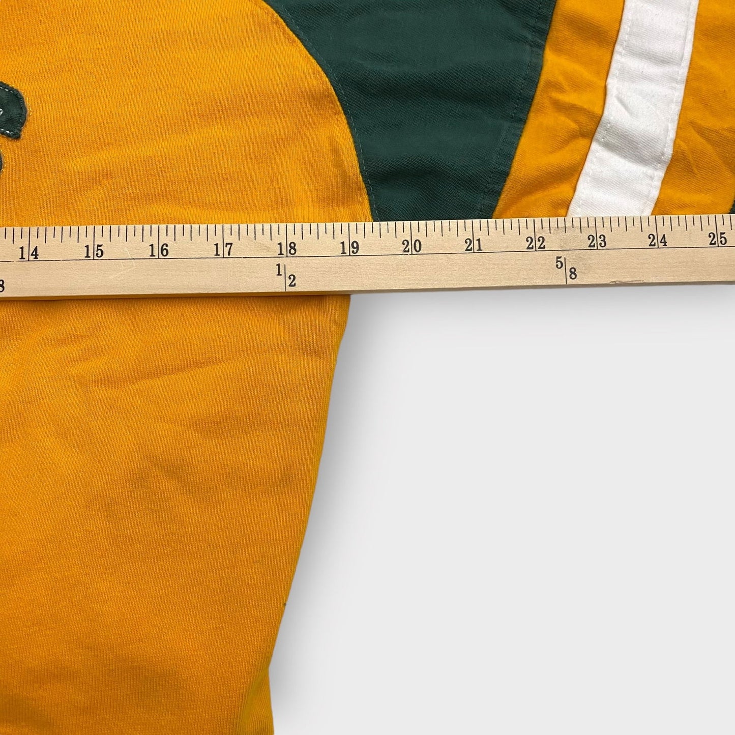 CSU Rams L/s T-Shirt | M (38/40) | Green/Yellow Logo | Colorblock | EUC - | Buy at Parsimony Shoppes