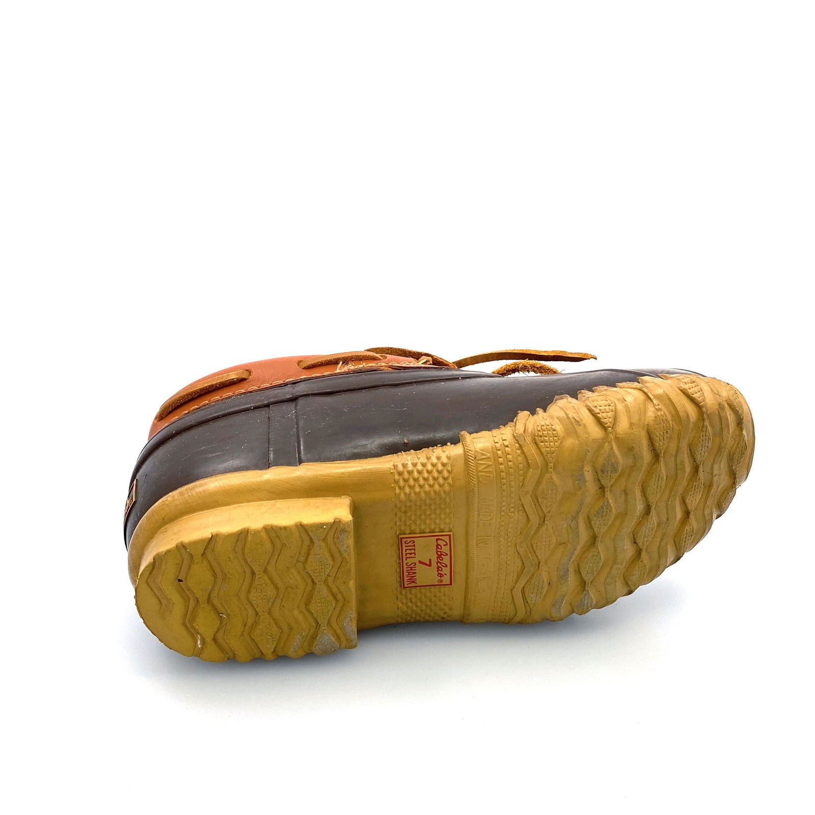 Cabela's | Womens Waterproof Rubber Leather Duck Boot Shoes 82-1583 | Size: 7 | Brown | EUC -  | Buy at Parsimony Shoppes