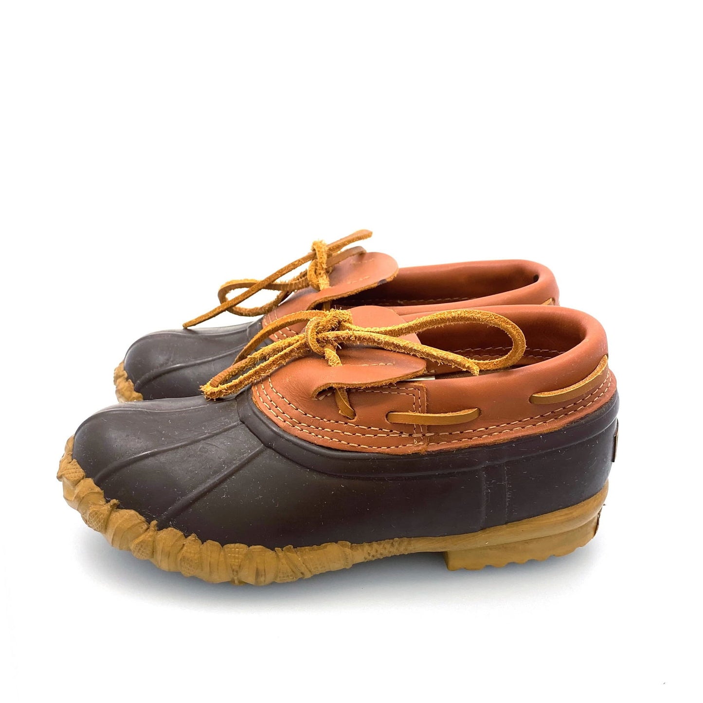 Cabela's | Womens Waterproof Rubber Leather Duck Boot Shoes 82-1583 | Size: 7 | Brown | EUC - | Buy at Parsimony Shoppes