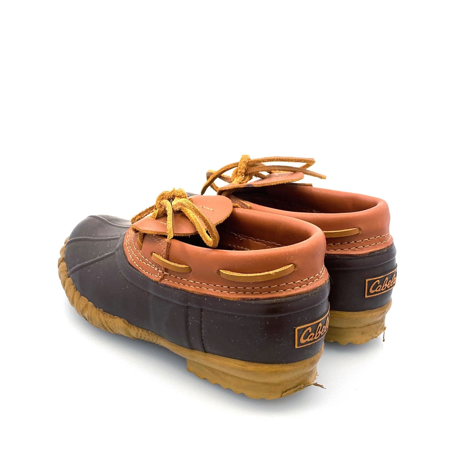 Cabela's | Womens Waterproof Rubber Leather Duck Boot Shoes 82-1583 | Size: 7 | Brown | EUC - | Buy at Parsimony Shoppes