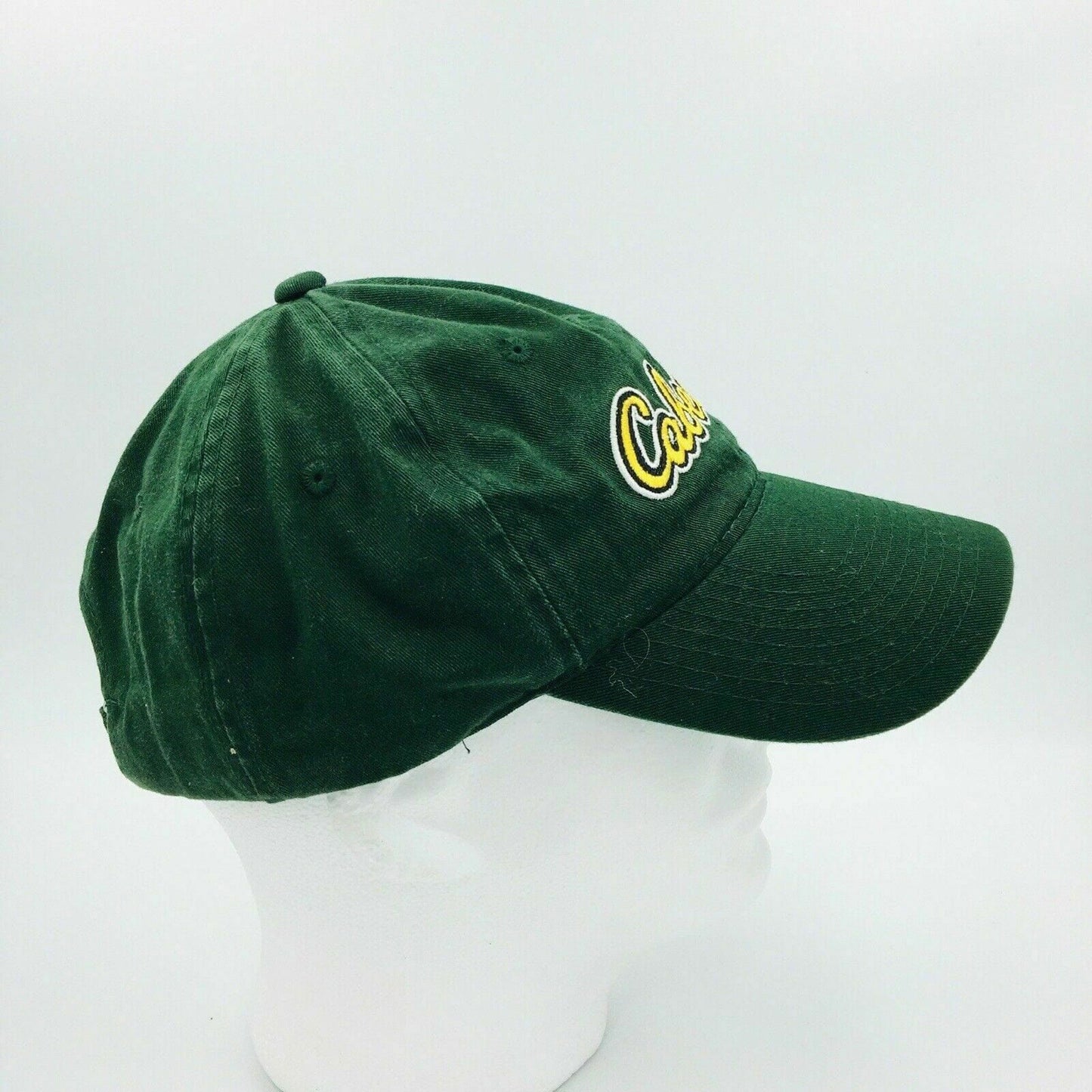 Cabelas Mens Green Yellow Hat Logo OSFM Strapback Cap Retro Dad - | Buy at Parsimony Shoppes