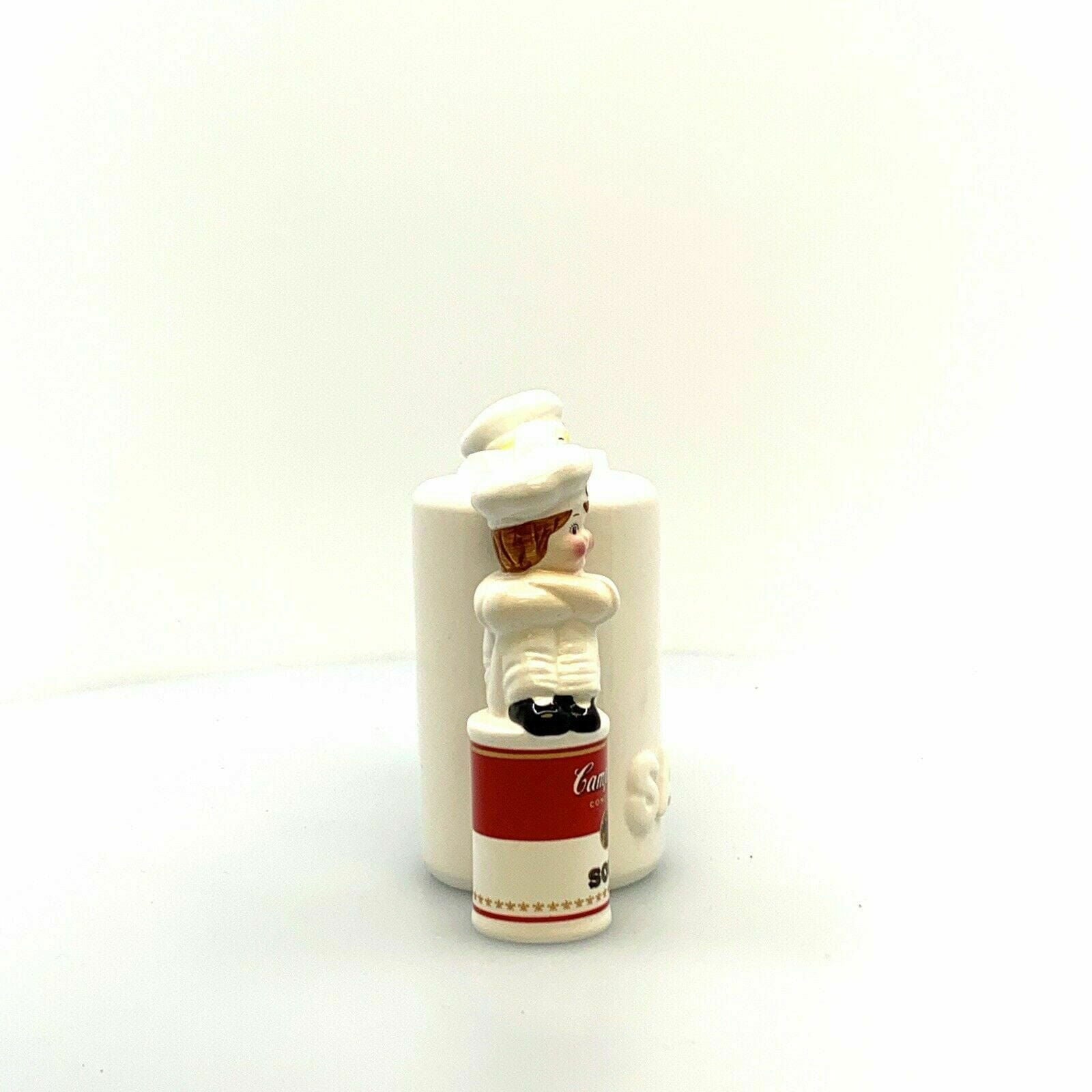 Campbells Soup Co. Kids Salt & Pepper Shakers Set Pair White 1996 -  | Buy at Parsimony Shoppes