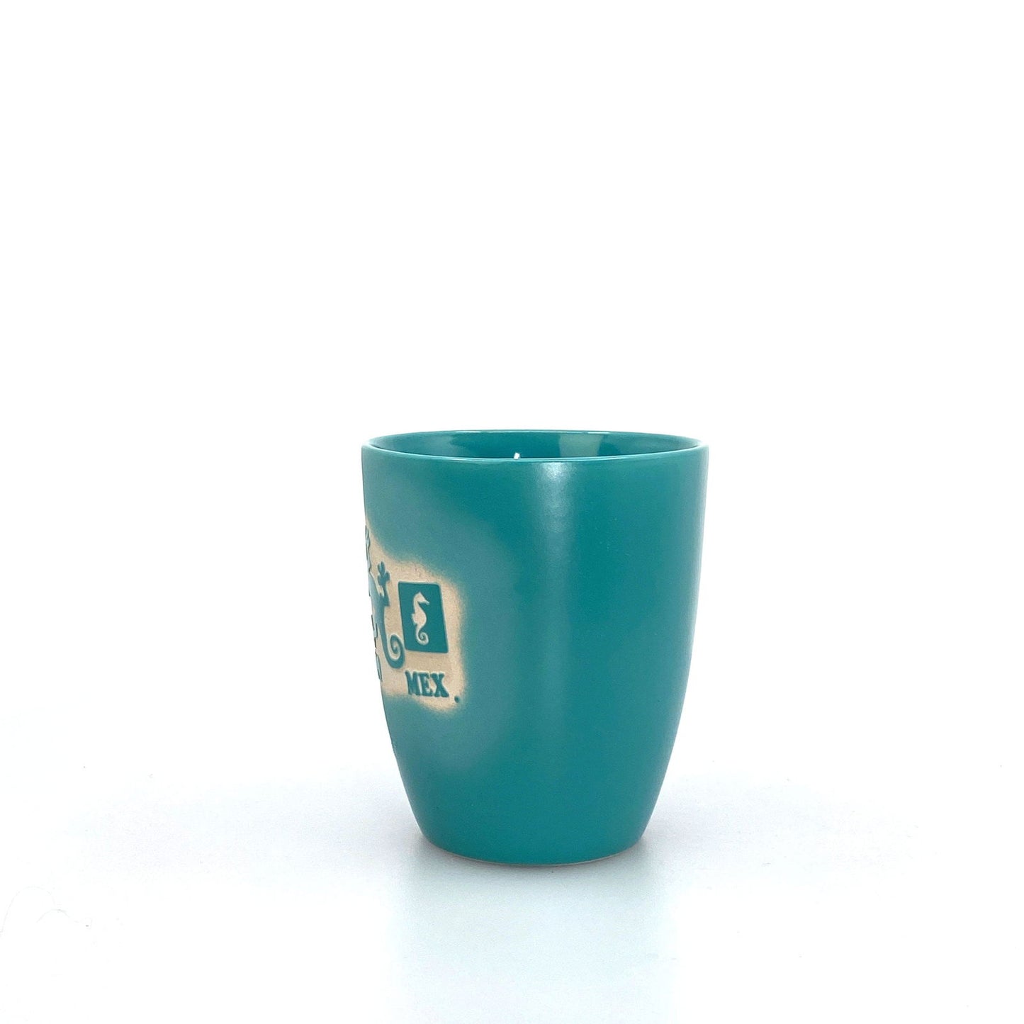 Cancun Mexico Turquiose Ceramic Souvenir Coffee Cup 16 Oz Gecko - | Buy at Parsimony Shoppes