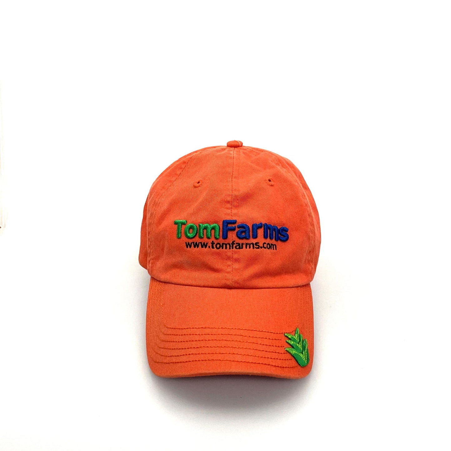 Cap America Mens Monsanto TOMFARMS Adjustable Orange Dad Baseball Hat -  | Buy at Parsimony Shoppes