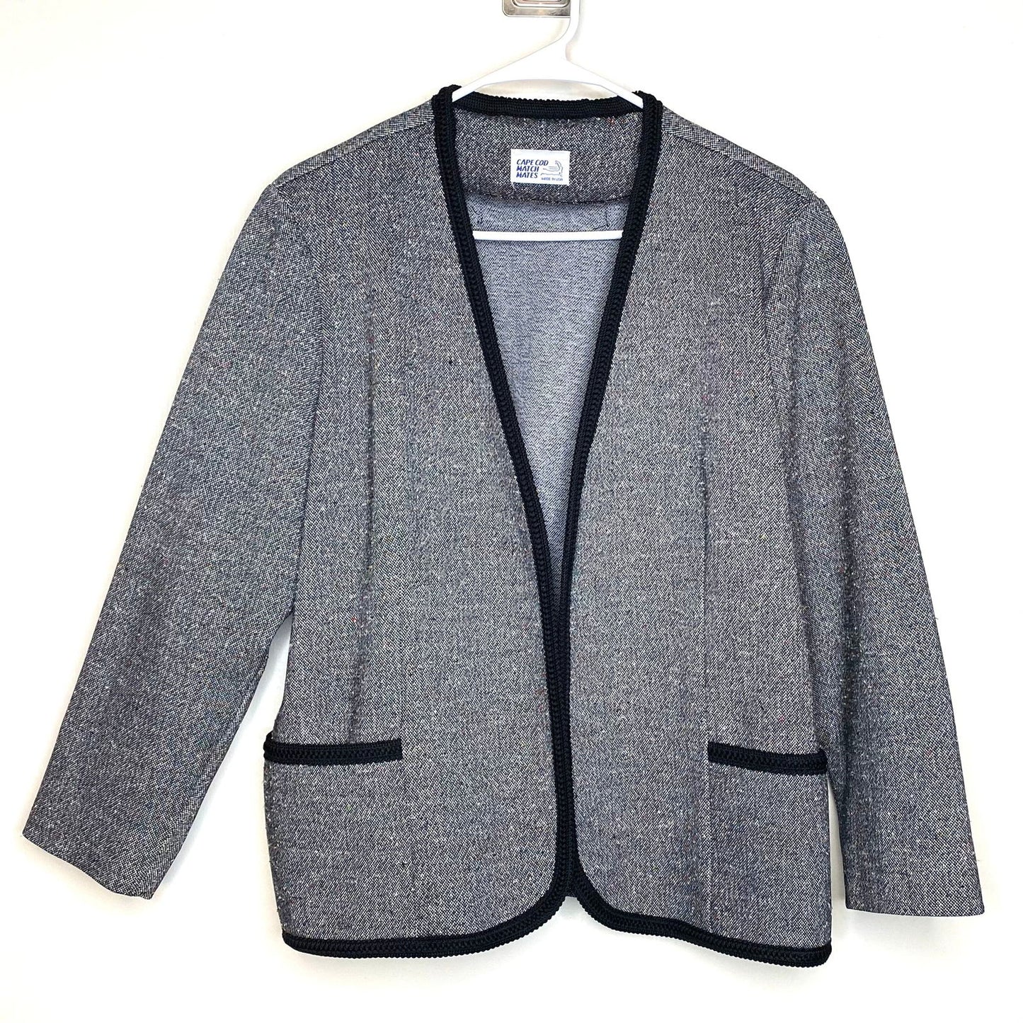Cape Cod Match Mates Womens Size 2X Gray Multicolor Open Jacket L/s - | Buy at Parsimony Shoppes