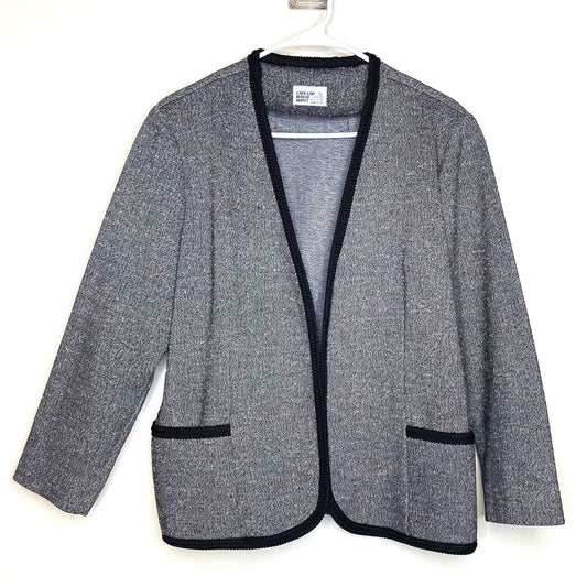 Cape Cod Match Mates Womens Size 2X Gray Multicolor Open Jacket L/s -  | Buy at Parsimony Shoppes