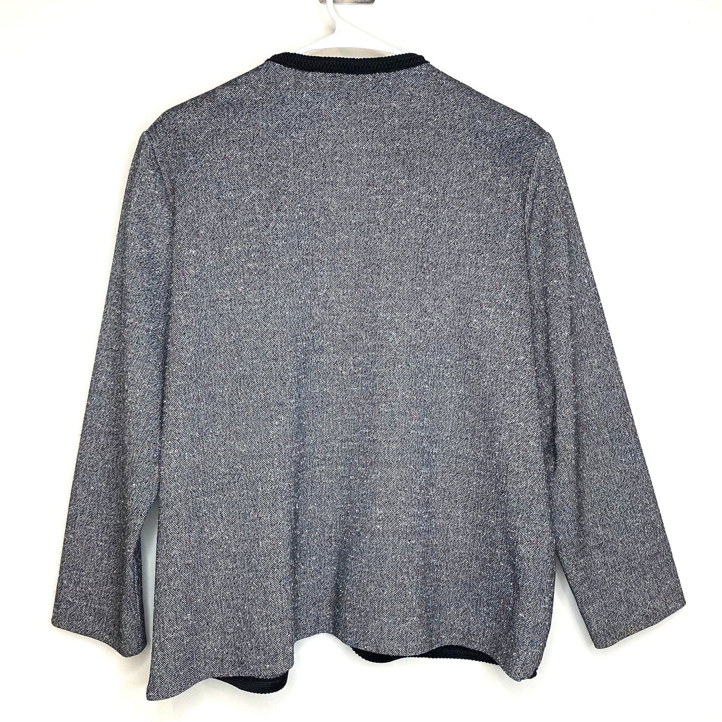 Cape Cod Match Mates Womens Size 2X Gray Multicolor Open Jacket L/s - | Buy at Parsimony Shoppes