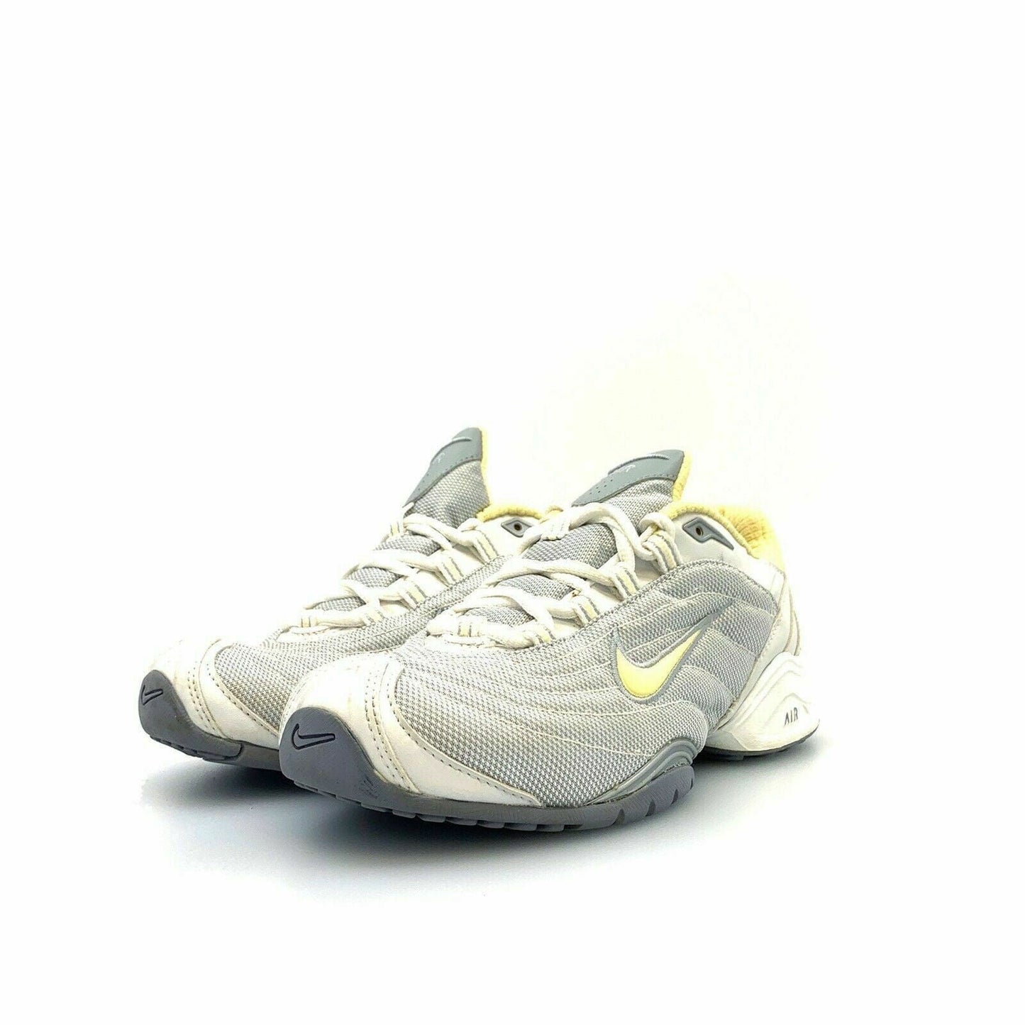 Captivating Nike Air Womens Size 6 Silver Yellow Training Athletic Shoes - | Buy at Parsimony Shoppes