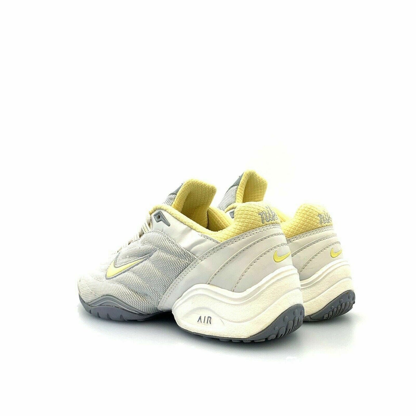 Captivating Nike Air Womens Size 6 Silver Yellow Training Athletic Shoes - | Buy at Parsimony Shoppes