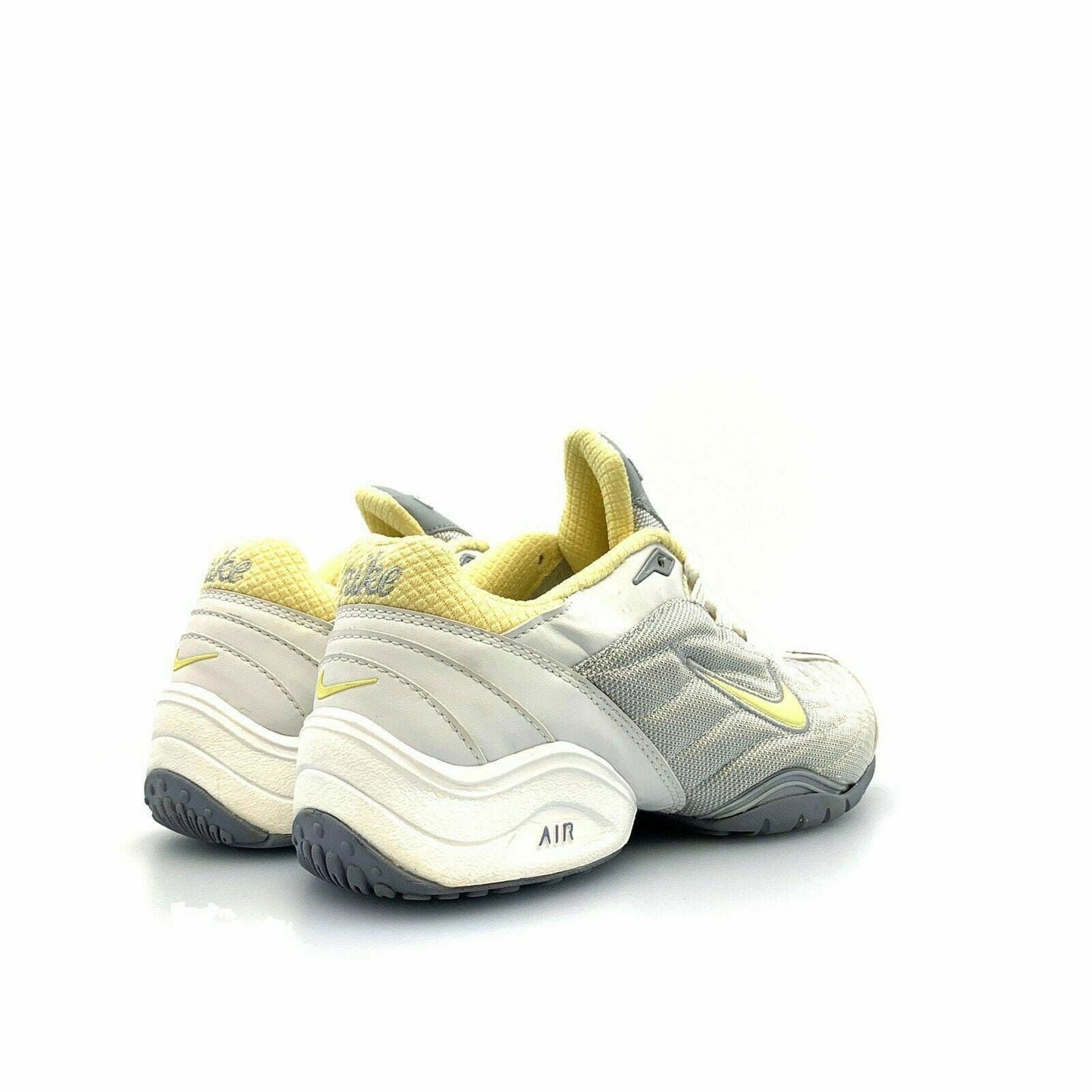 Captivating Nike Air Womens Size 6 Silver Yellow Training Athletic Shoes - | Buy at Parsimony Shoppes