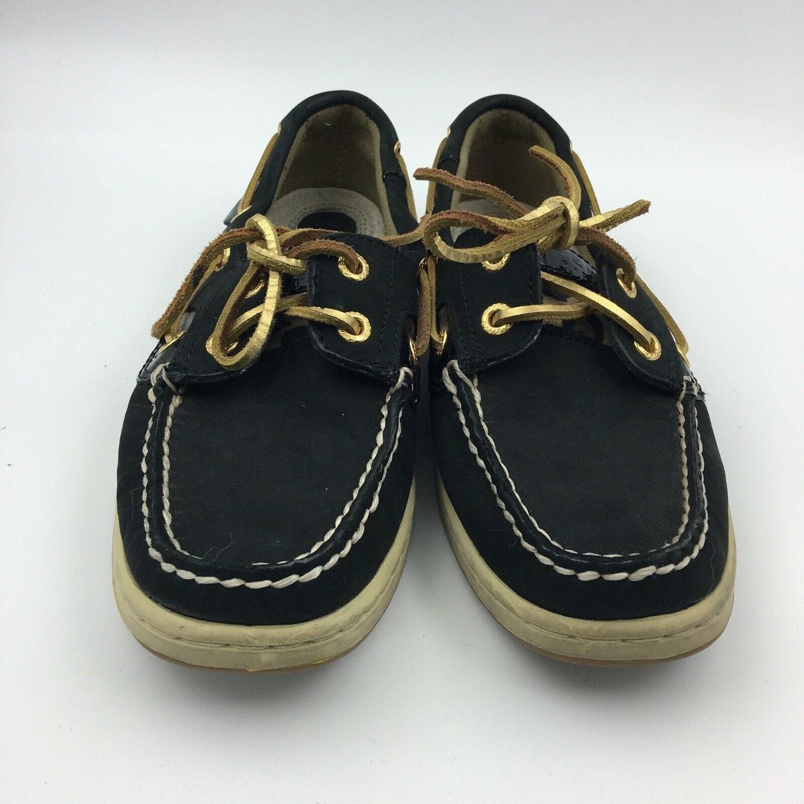 Captivating Sperry Top-Sider Womens Boat Shoes Durable Black Leopard Patent Lace Up Size 5.5 M -  | Buy at Parsimony Shoppes