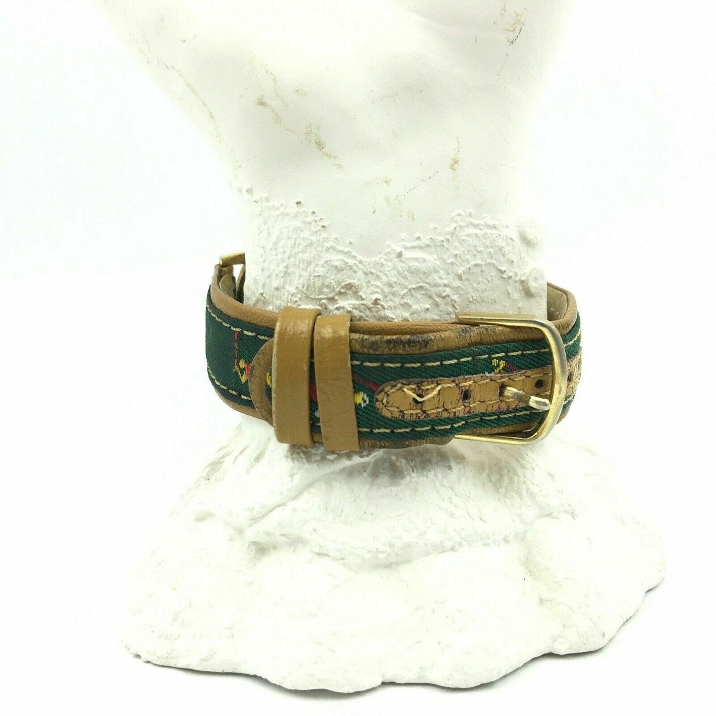 Captivating St Marin Quartz Womens Watch Golf Theme Fabric Band Very Good - | Buy at Parsimony Shoppes