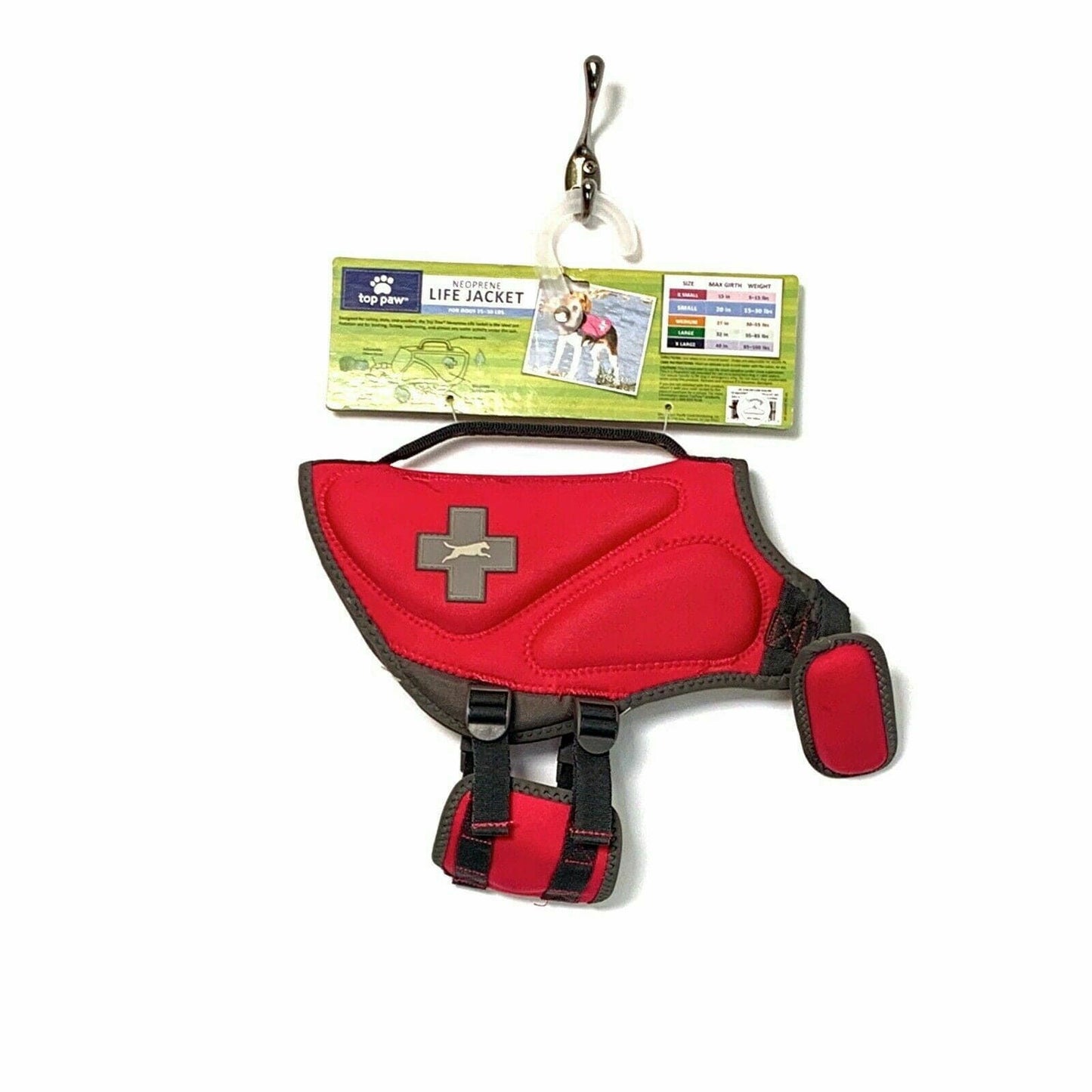 Captivating Top Paw Neoprene Adjustable PFD Life Jacket Durable SM 15-30 Lbs Pristine - | Buy at Parsimony Shoppes