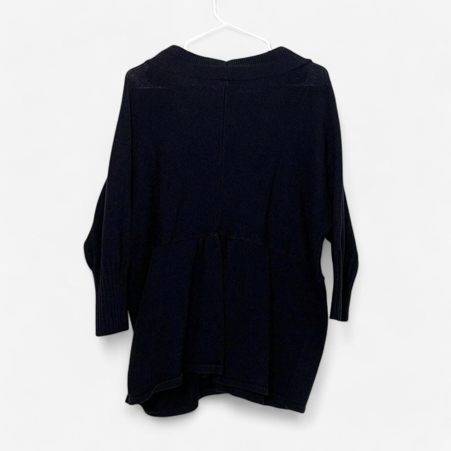 Cato Women's Black Button-Front Cardigan Sweater - Size XL - Versatile Layering Piece