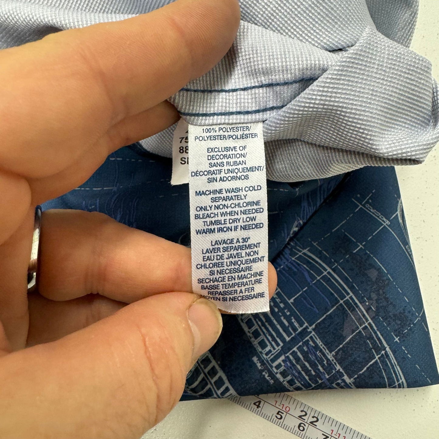 Chaps | Mens Vented Sailboats Button Up S/s Shirt | Size: L | Color: Blue/Blue | EUC - | Buy at Parsimony Shoppes