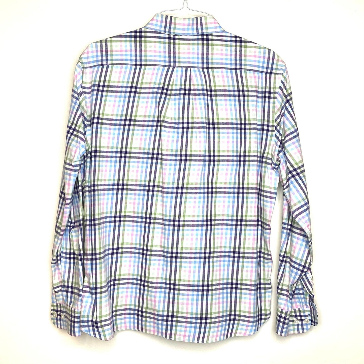 Charleston Threads Mens Size XL Blue Pink White Plaid Button-Down Casual Shirt L/s - | Buy at Parsimony Shoppes