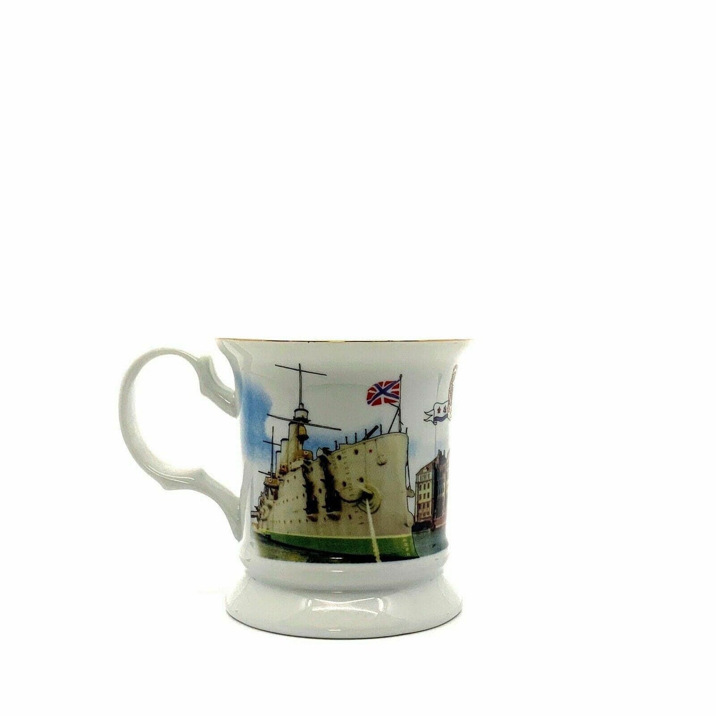 Charming Russia Souvenir Coffee Tea Cup - 12oz White Porcelain - | Buy at Parsimony Shoppes
