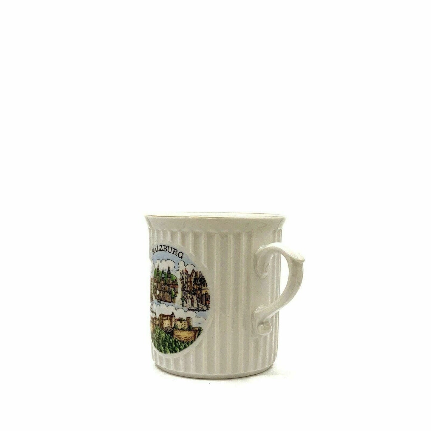 Charming Salzburg Austria Souvenir Coffee Tea Cup - 10oz White Porcelain - | Buy at Parsimony Shoppes
