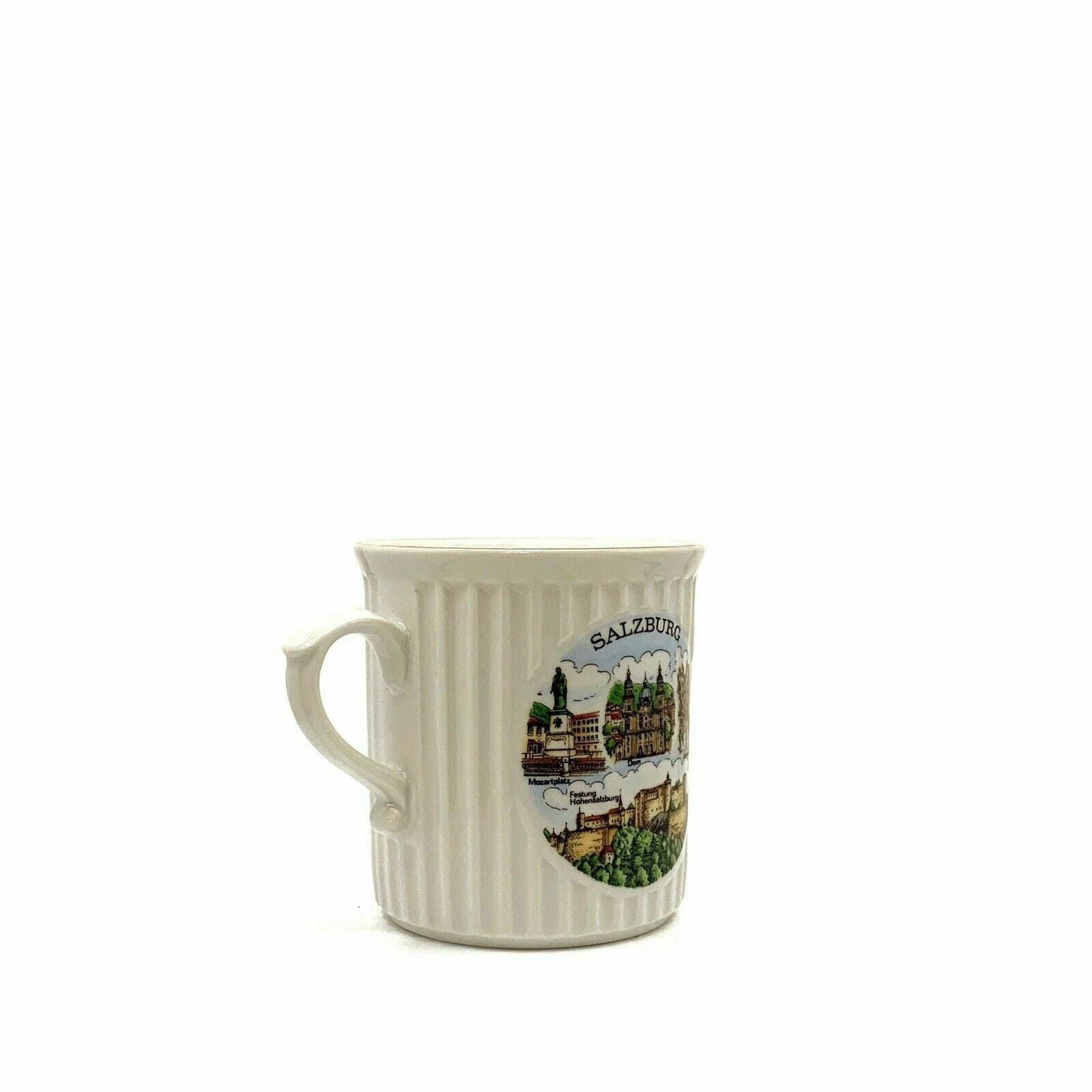 Charming Salzburg Austria Souvenir Coffee Tea Cup - 10oz White Porcelain -  | Buy at Parsimony Shoppes