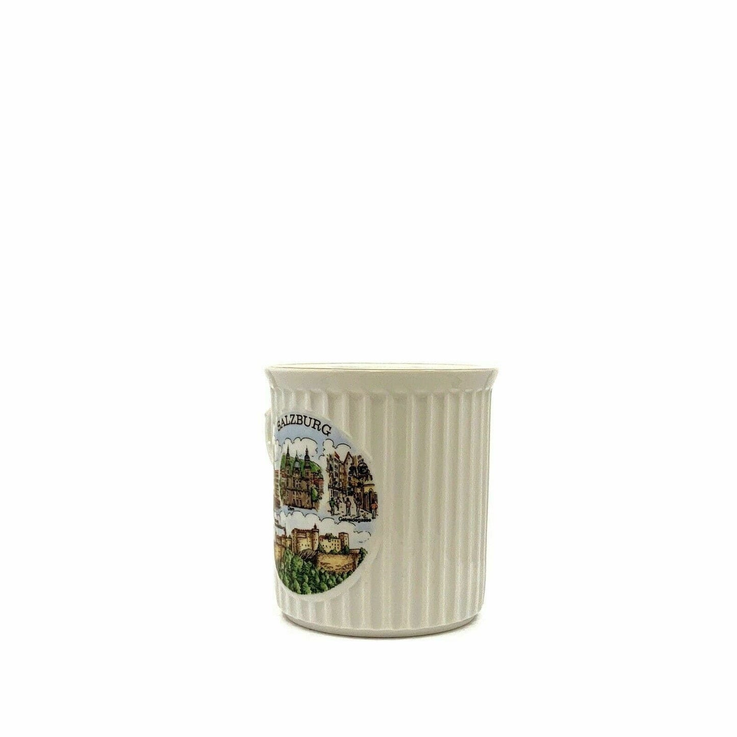 Charming Salzburg Austria Souvenir Coffee Tea Cup - 10oz White Porcelain - | Buy at Parsimony Shoppes
